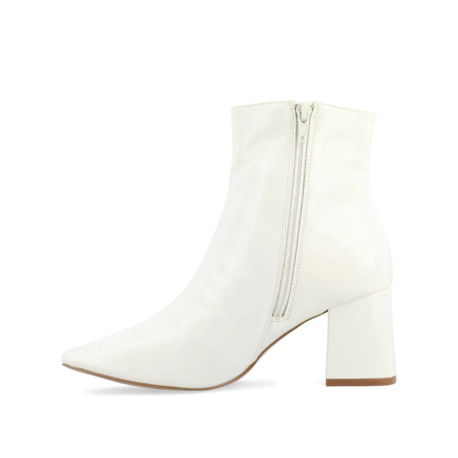 HAYLINN SQUARE TOE BOOTIES IN PATENT cabin cozy