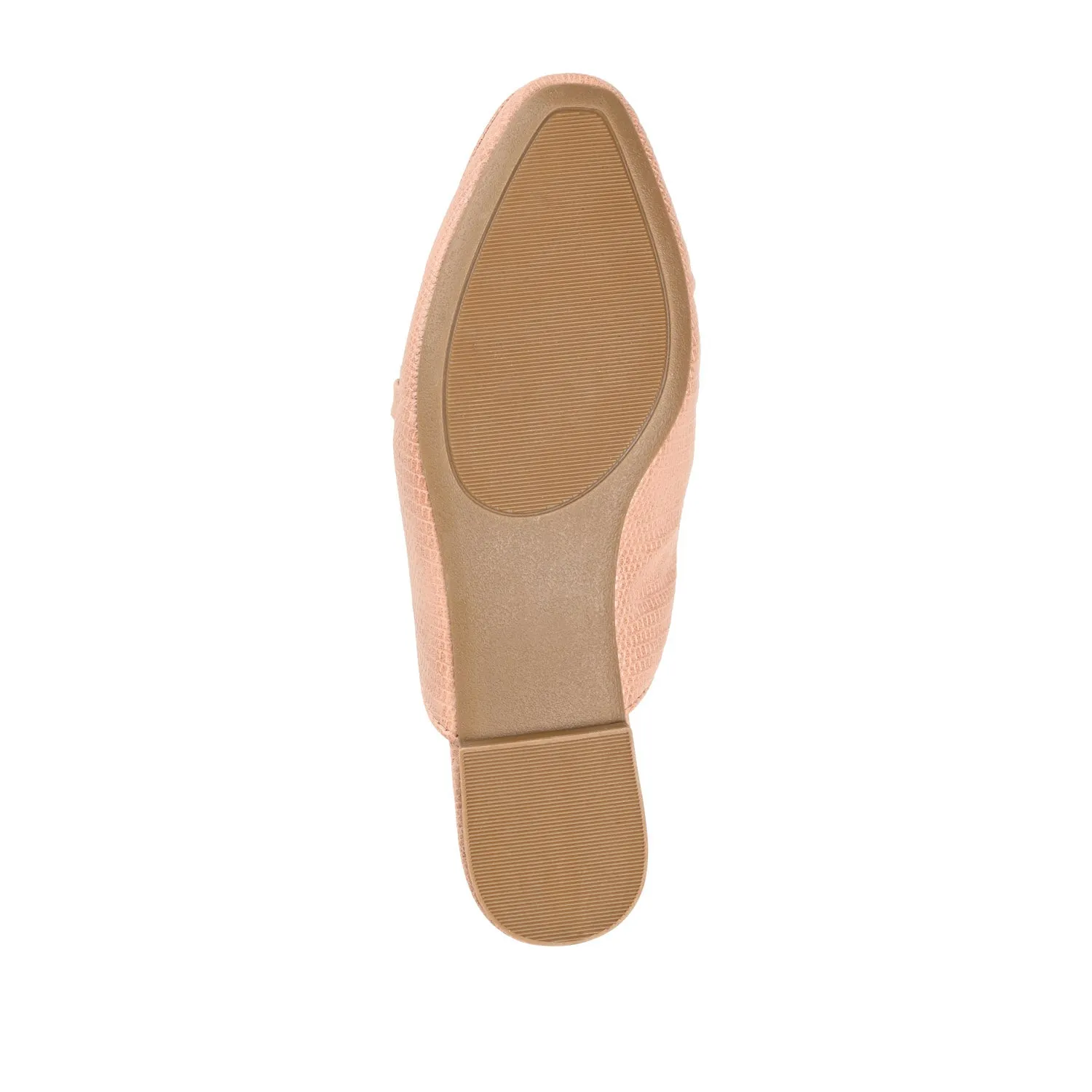 HAZINA MULED LOAFER FLATS IN LIZARD padded sole