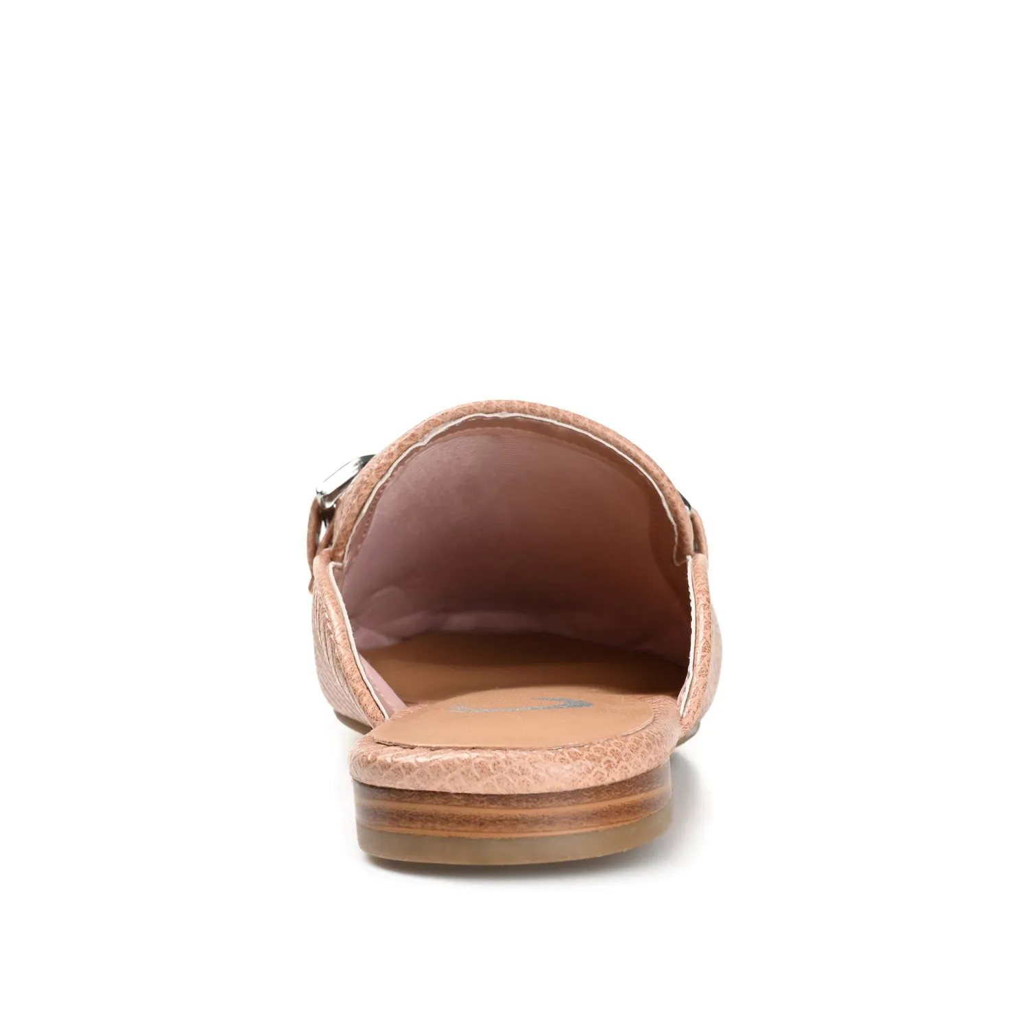 HAZINA MULED LOAFER FLATS IN LIZARD padded sole