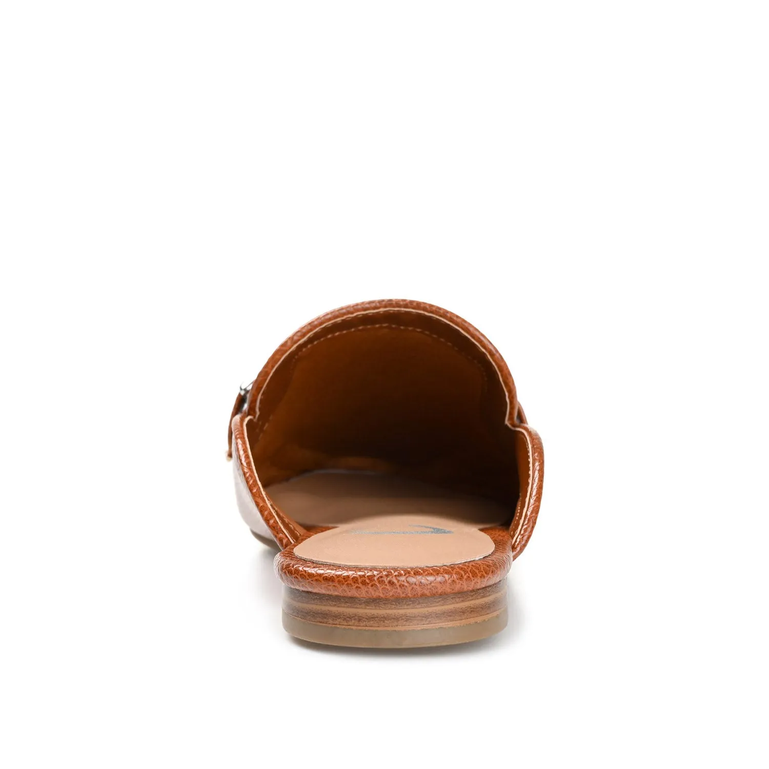 HAZINA MULED LOAFER FLATS IN LIZARD padded sole