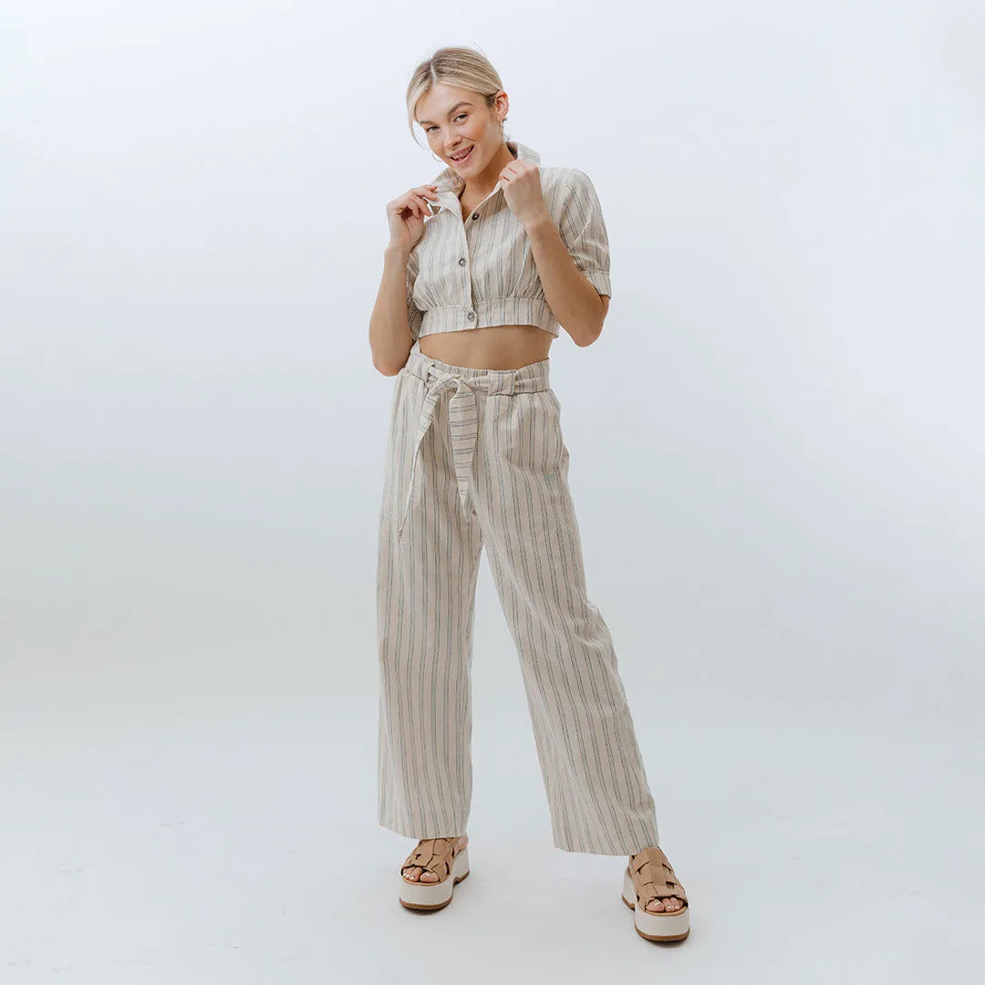 High Seas Buttoned Crop air rest