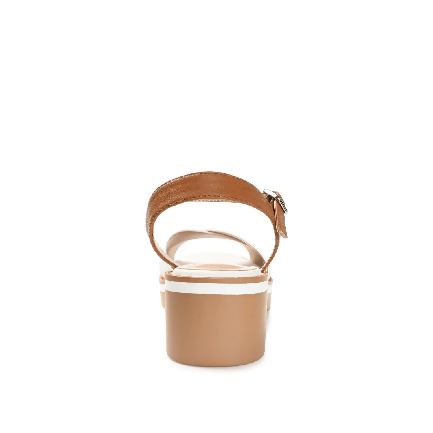 HILAREE HEELED SANDALS IN FAUX LEATHER arch hug