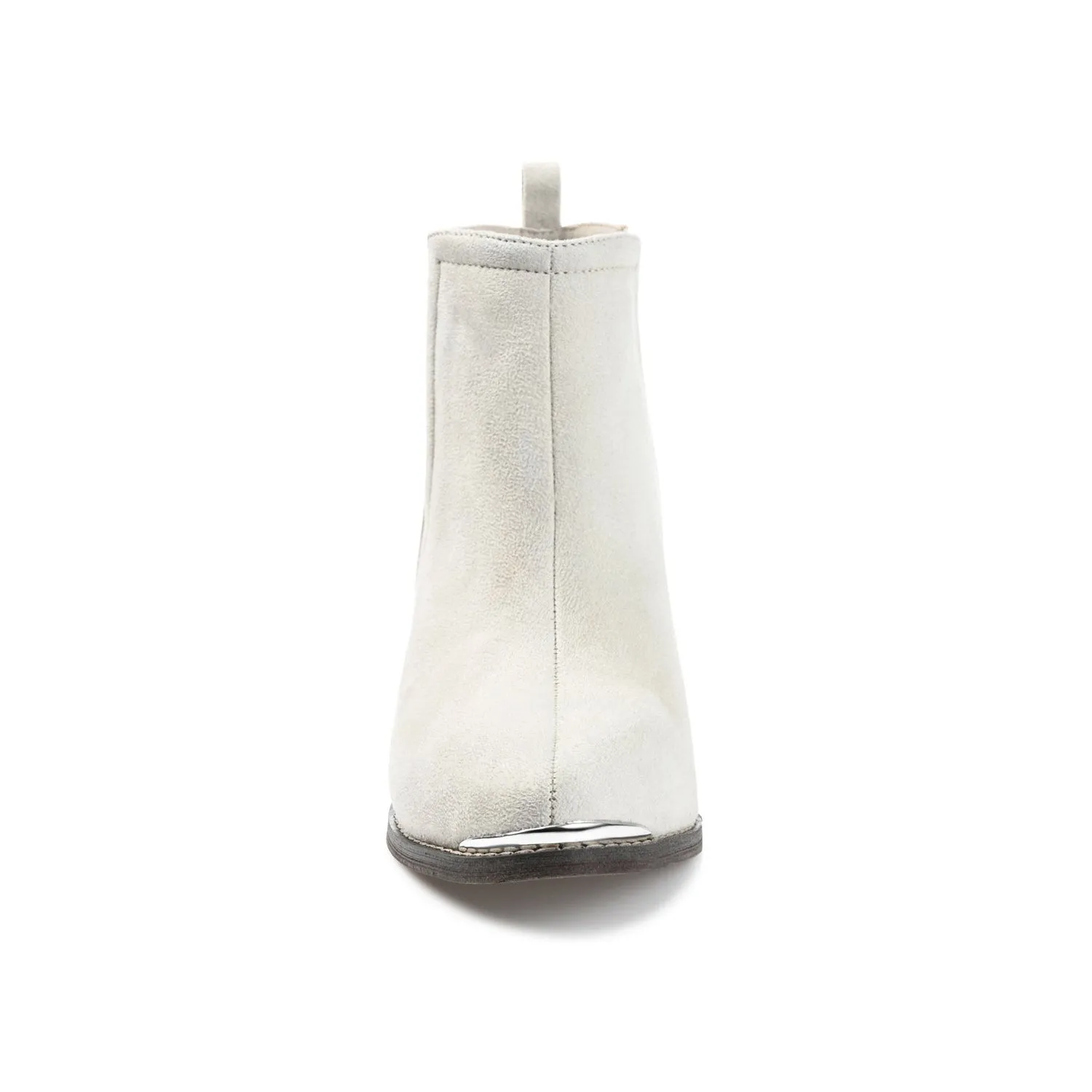 ISSLA CUTOUT BOOTIES IN FAUX SUEDE leather grain
