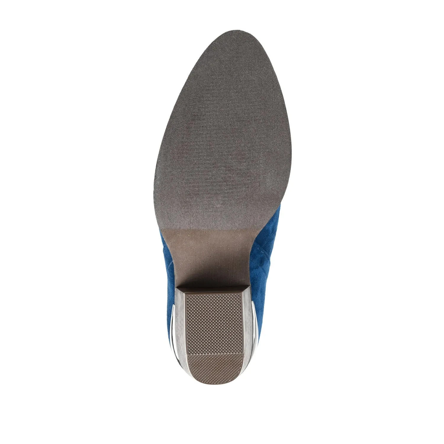 ISSLA CUTOUT BOOTIES IN FAUX SUEDE leather grain