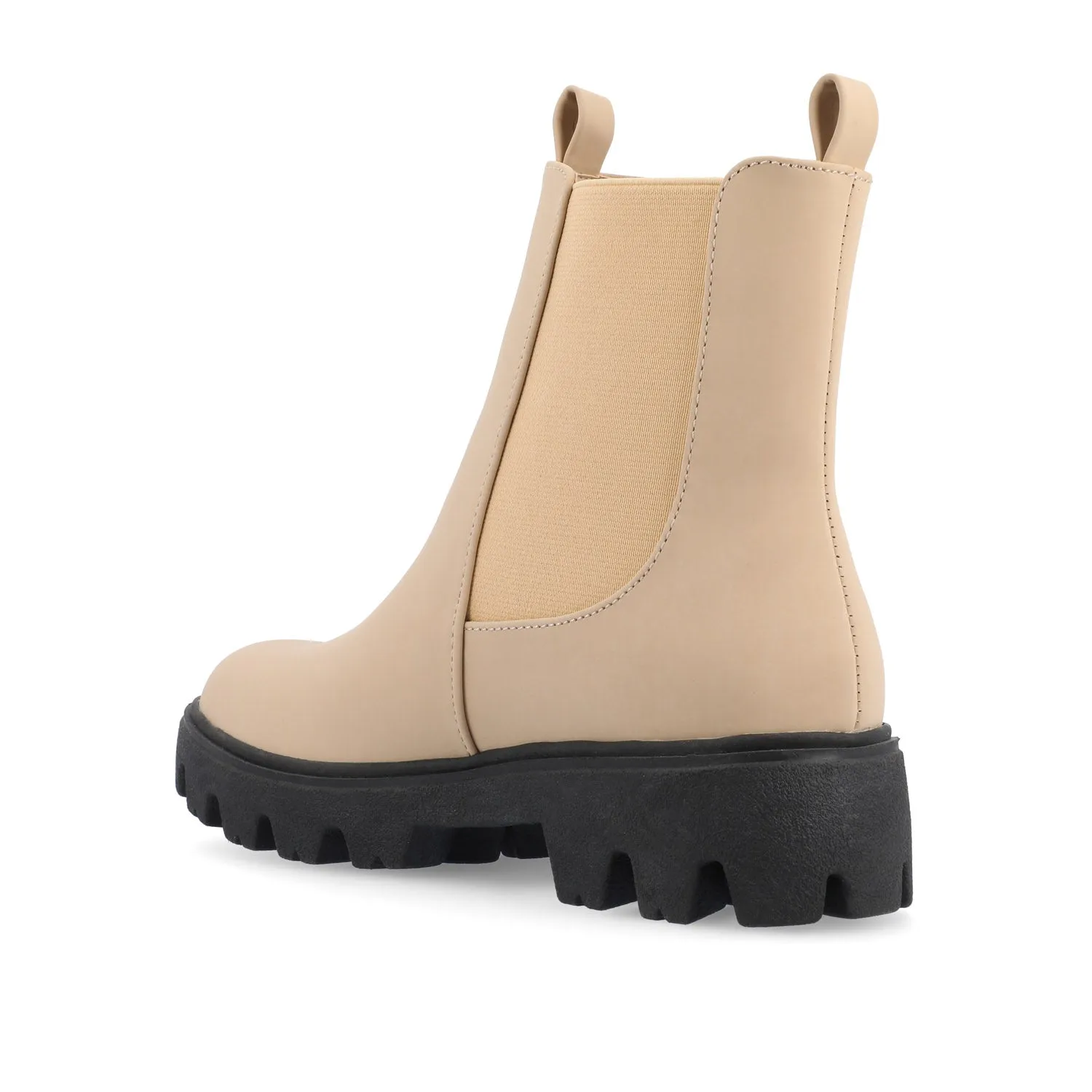 IVETTE CHELSEA BOOTIES IN FAUX LEATHER fast pace