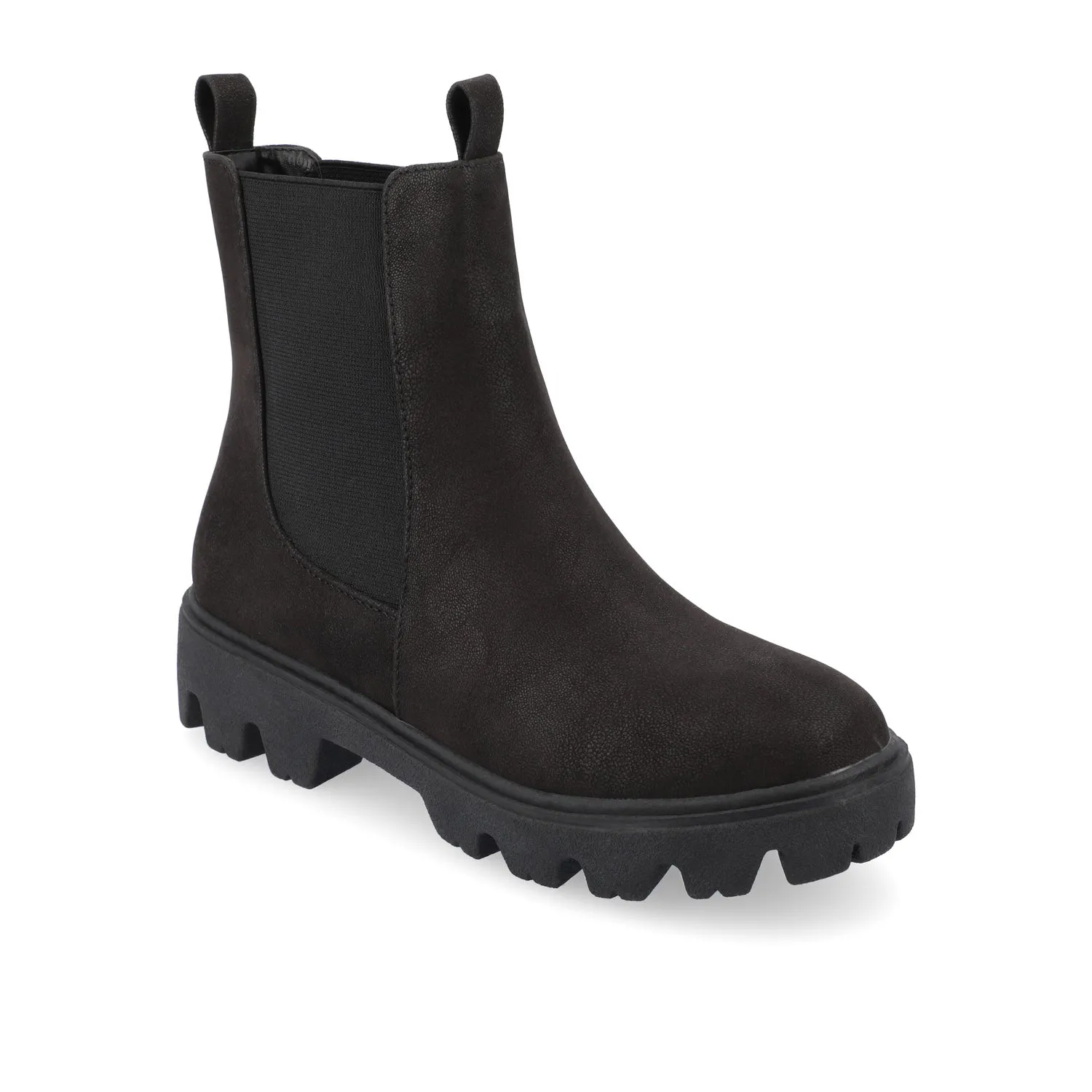 IVETTE CHELSEA BOOTIES IN FAUX LEATHER fast pace