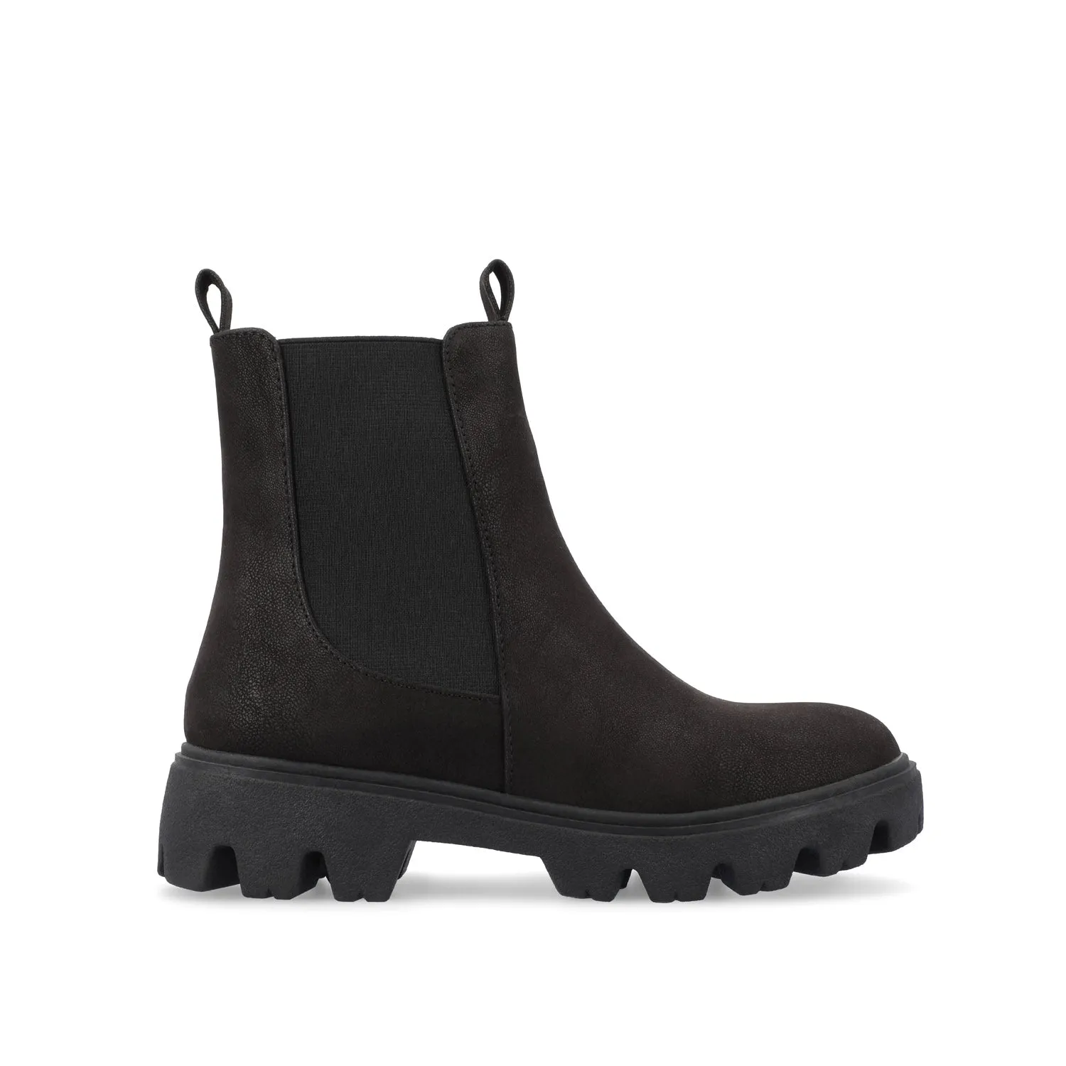 IVETTE CHELSEA BOOTIES IN FAUX LEATHER fast pace