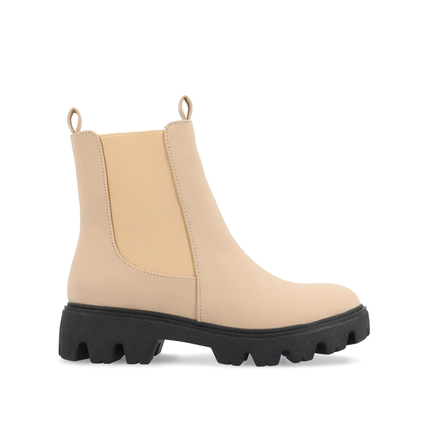 IVETTE CHELSEA BOOTIES IN FAUX LEATHER fast pace