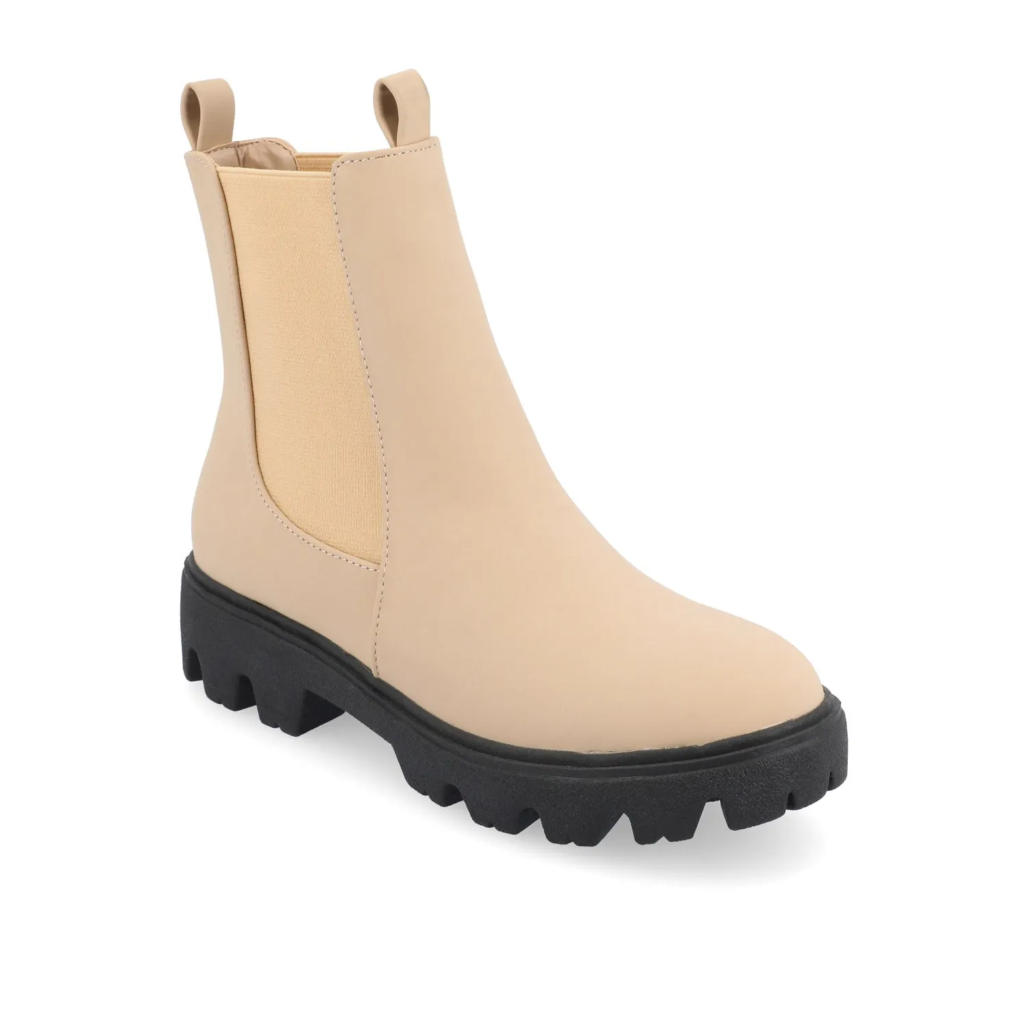 IVETTE CHELSEA BOOTIES IN FAUX LEATHER fast pace