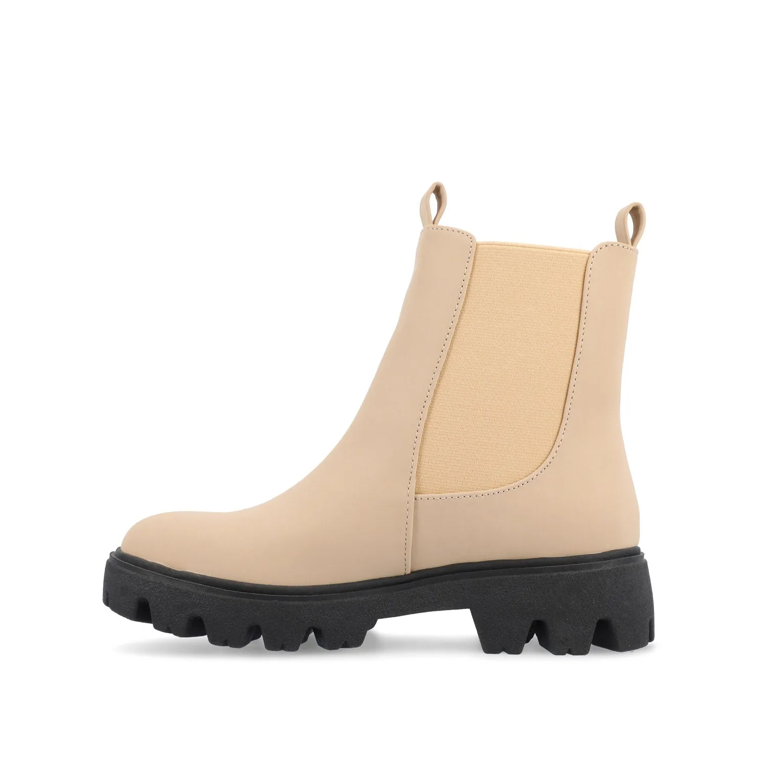 IVETTE CHELSEA BOOTIES IN FAUX LEATHER fast pace