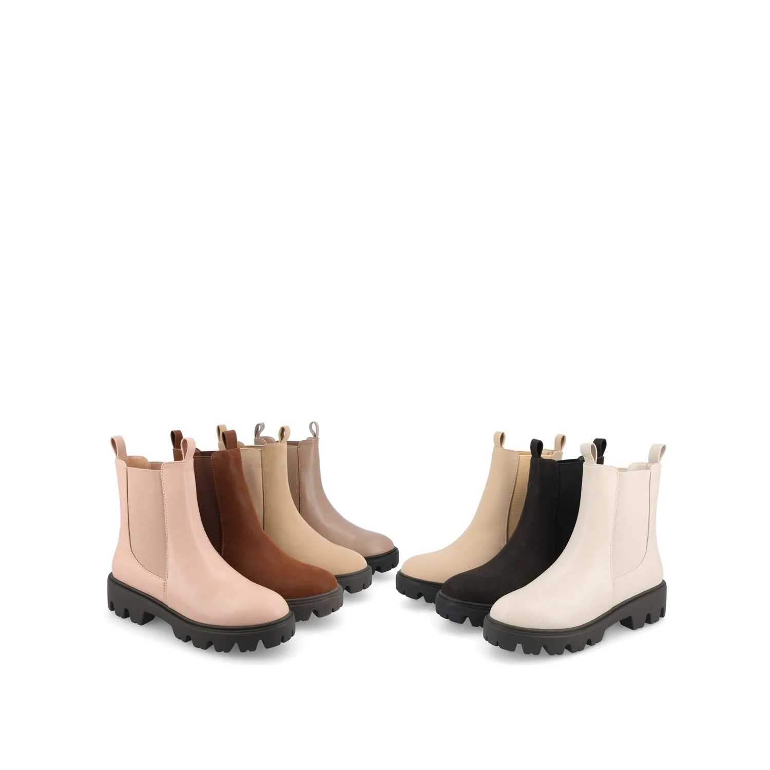 IVETTE CHELSEA BOOTIES IN FAUX LEATHER fast pace