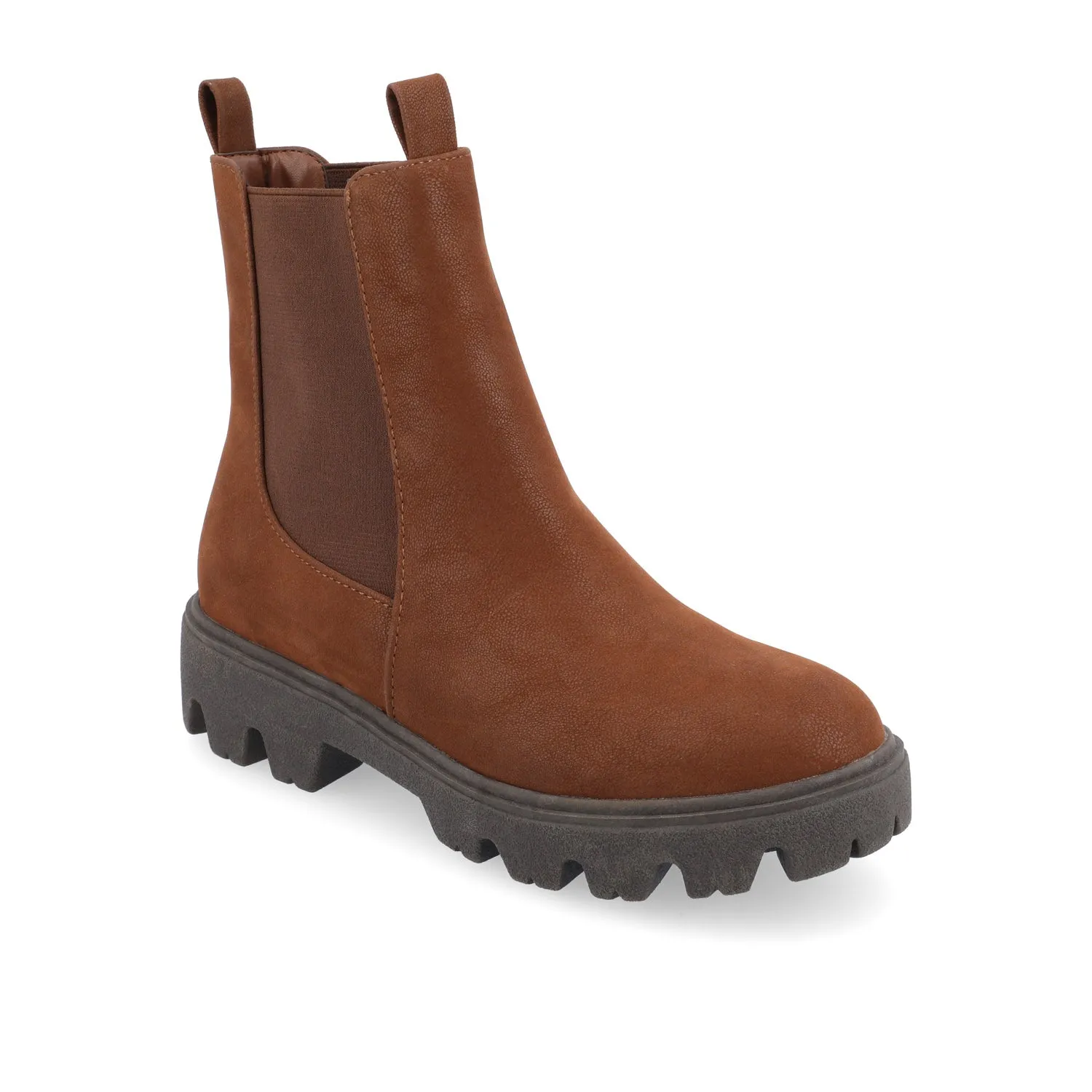 IVETTE CHELSEA BOOTIES IN FAUX LEATHER fast pace
