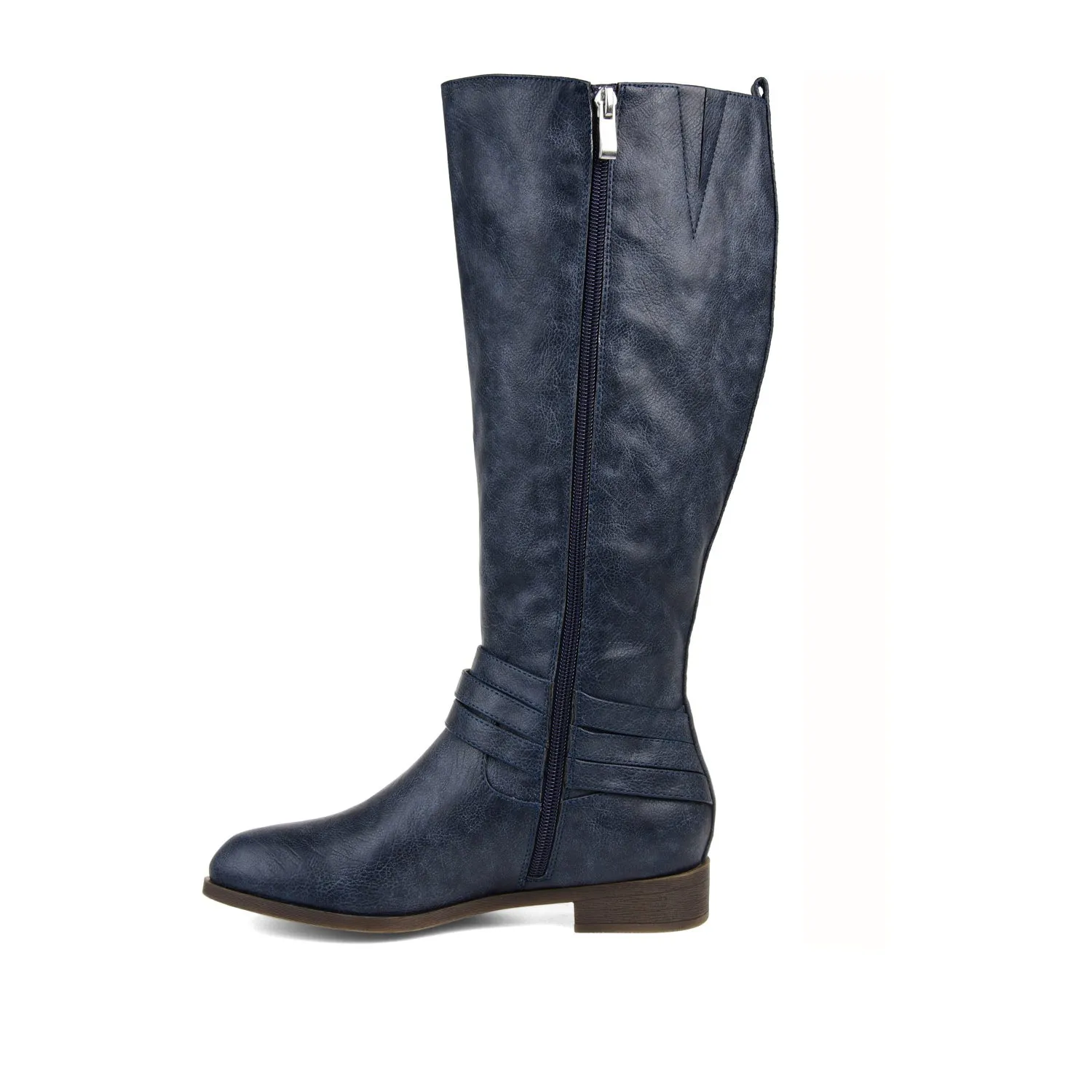 IVIE KNEE HIGH BOOTS IN FAUX LEATHER snow proof