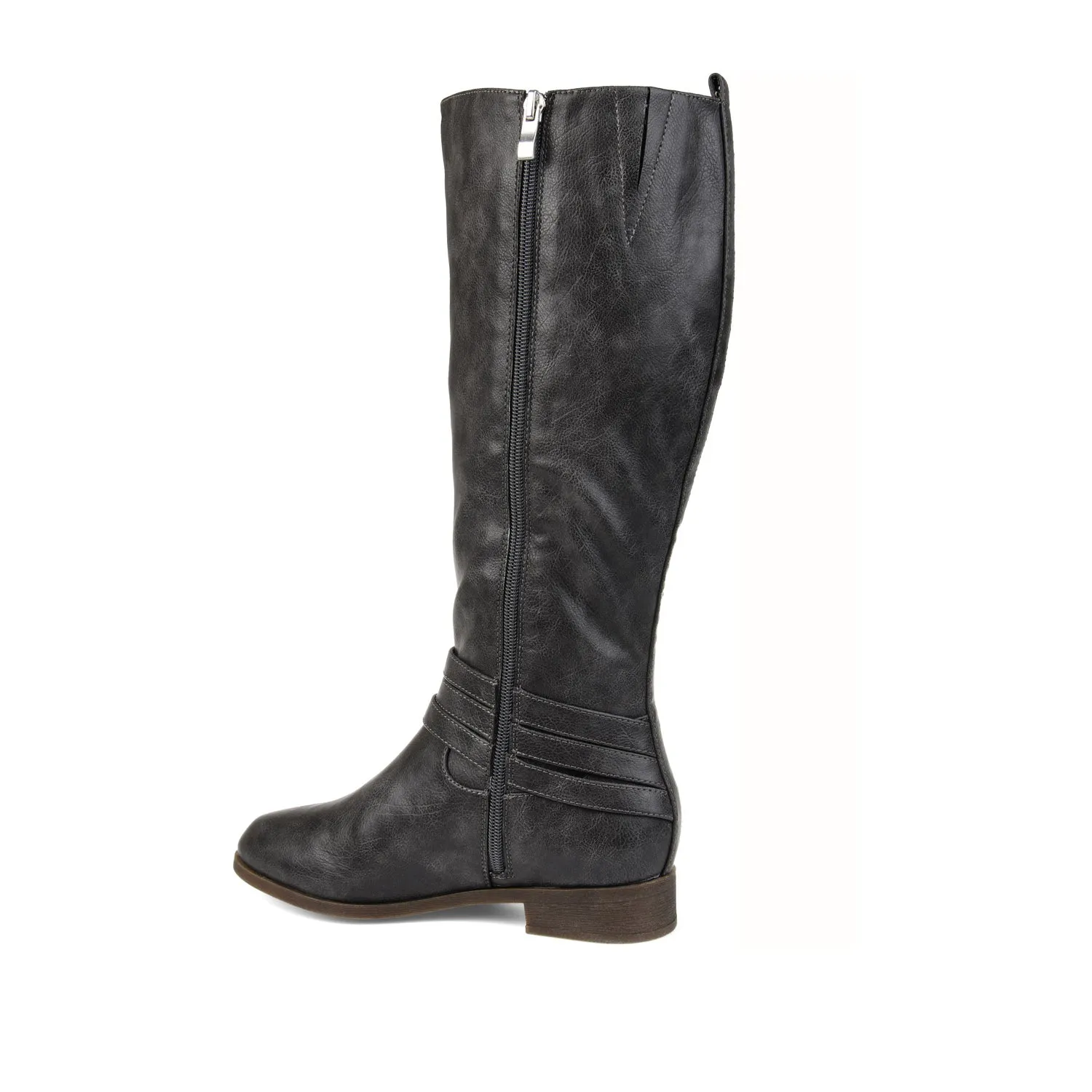 IVIE KNEE HIGH BOOTS IN FAUX LEATHER snow proof