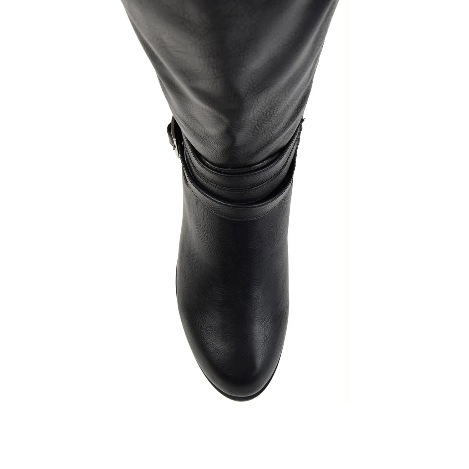 IVIE KNEE HIGH BOOTS IN FAUX LEATHER snow proof