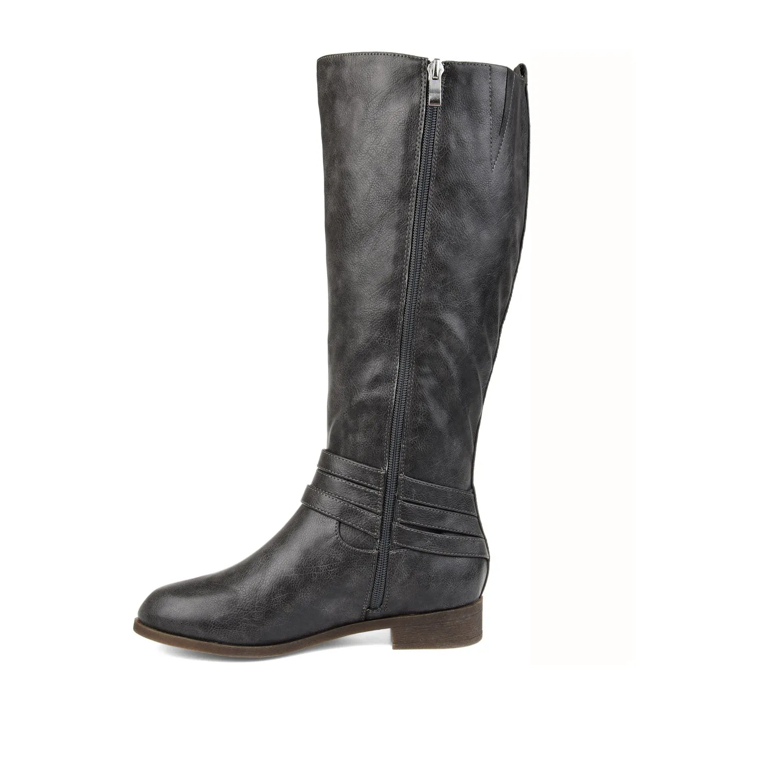 IVIE KNEE HIGH BOOTS IN FAUX LEATHER snow proof