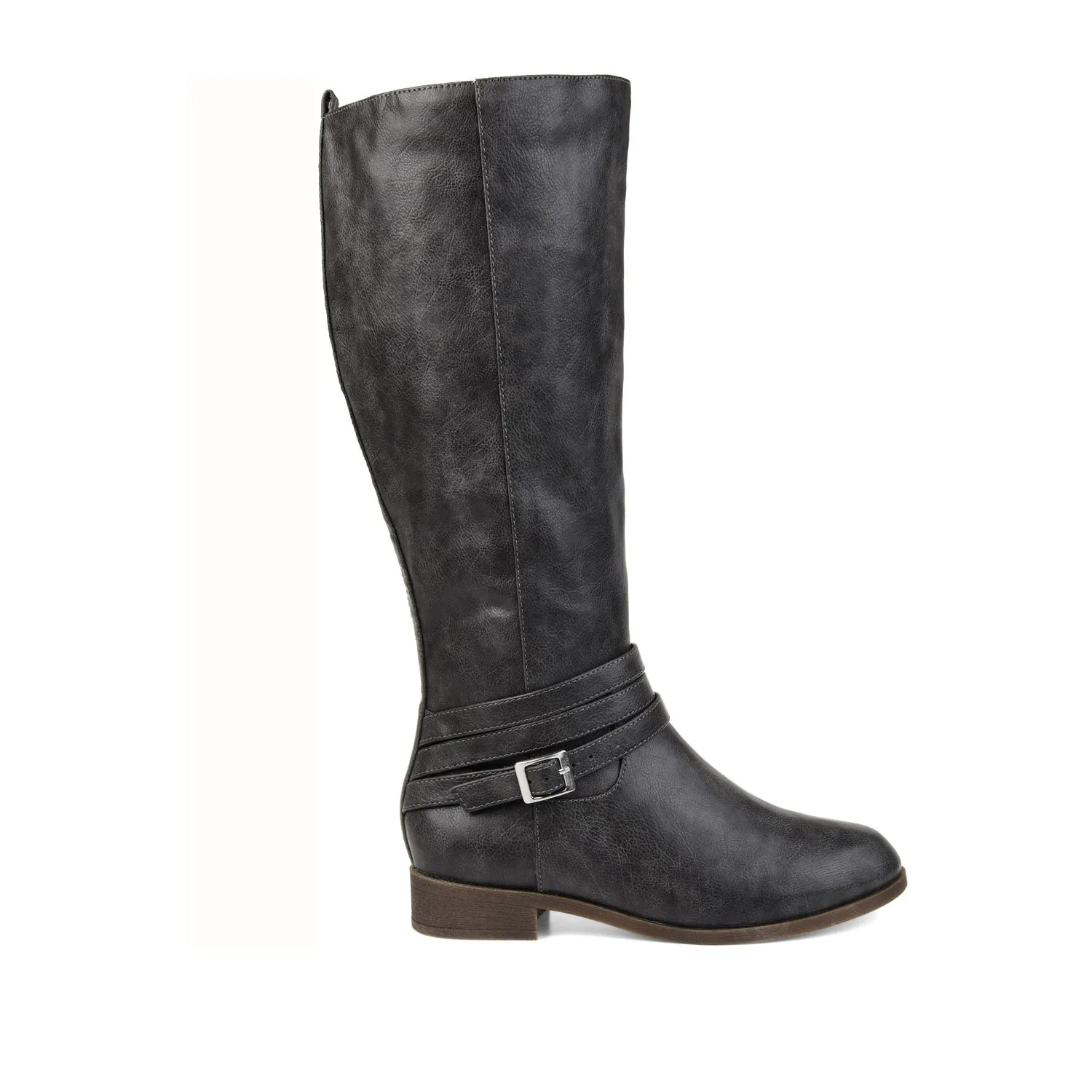 IVIE KNEE HIGH BOOTS IN FAUX LEATHER snow proof