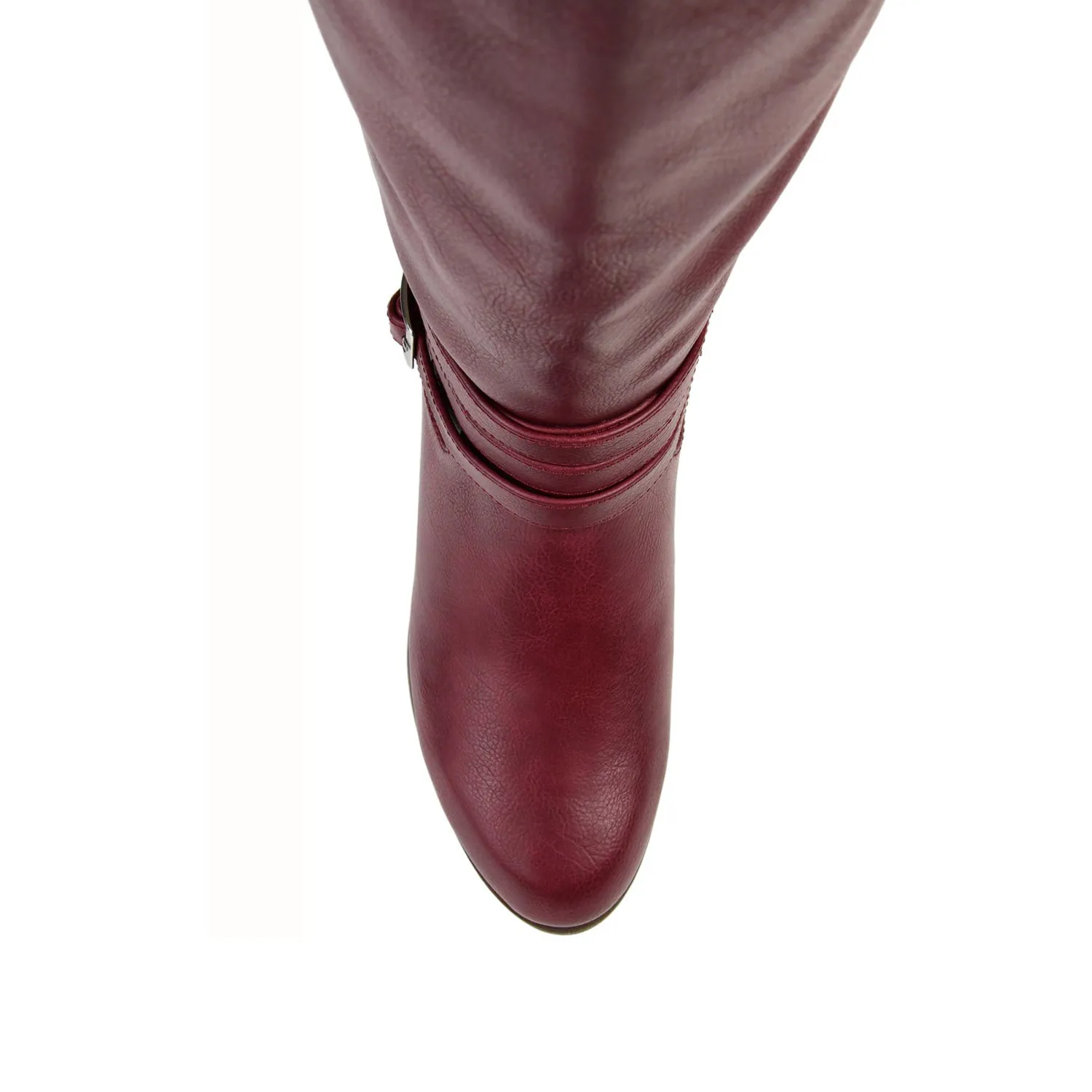 IVIE KNEE HIGH BOOTS IN FAUX LEATHER snow proof