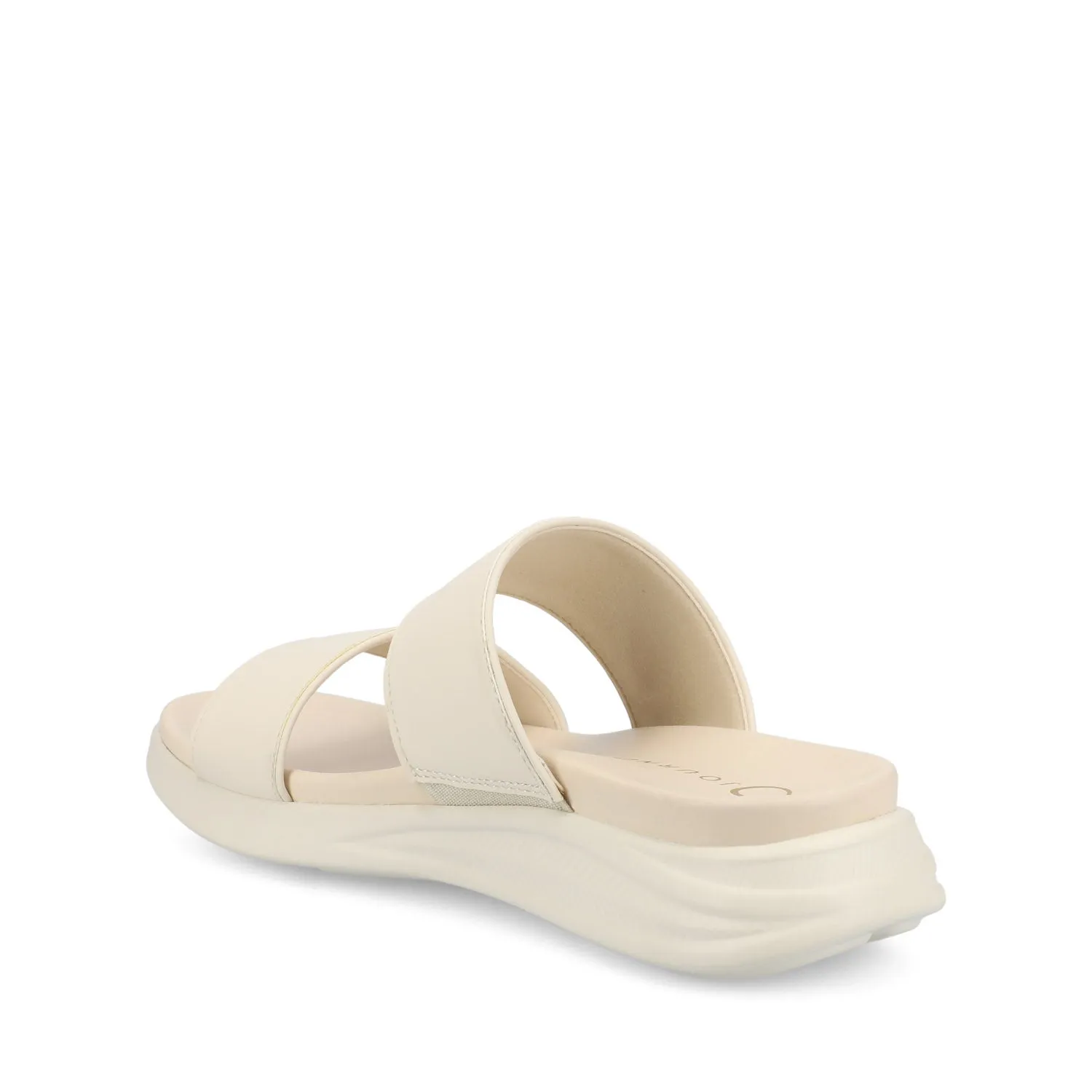 JANIS SLIP ON SANDALS IN FAUX LEATHER cross line