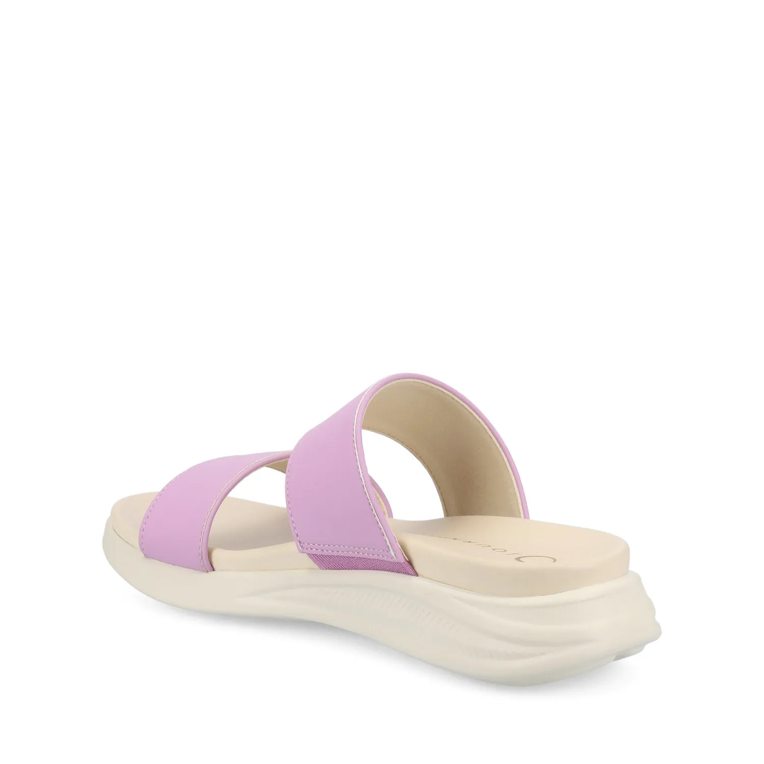 JANIS SLIP ON SANDALS IN FAUX LEATHER cross line