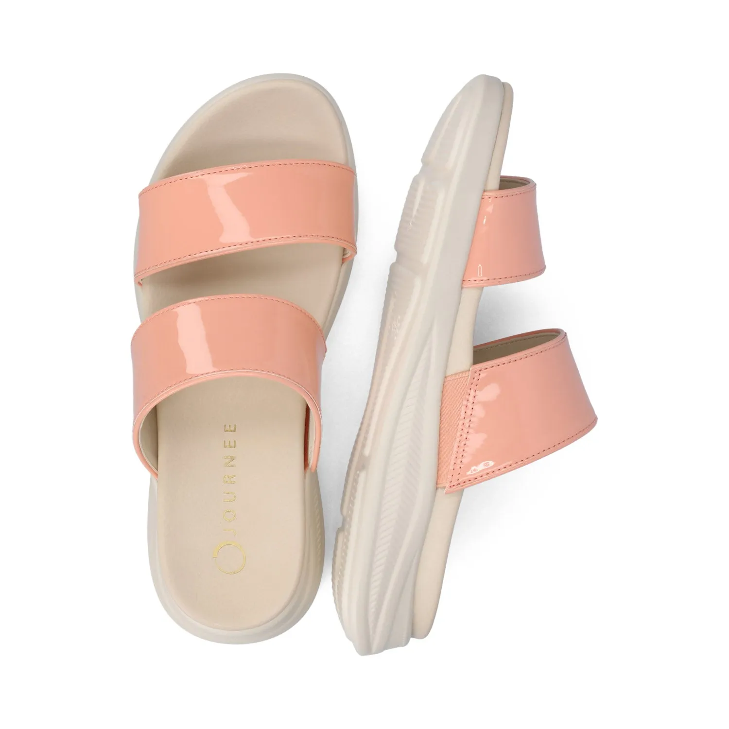 JANIS SLIP ON SANDALS IN PATENT shock pad