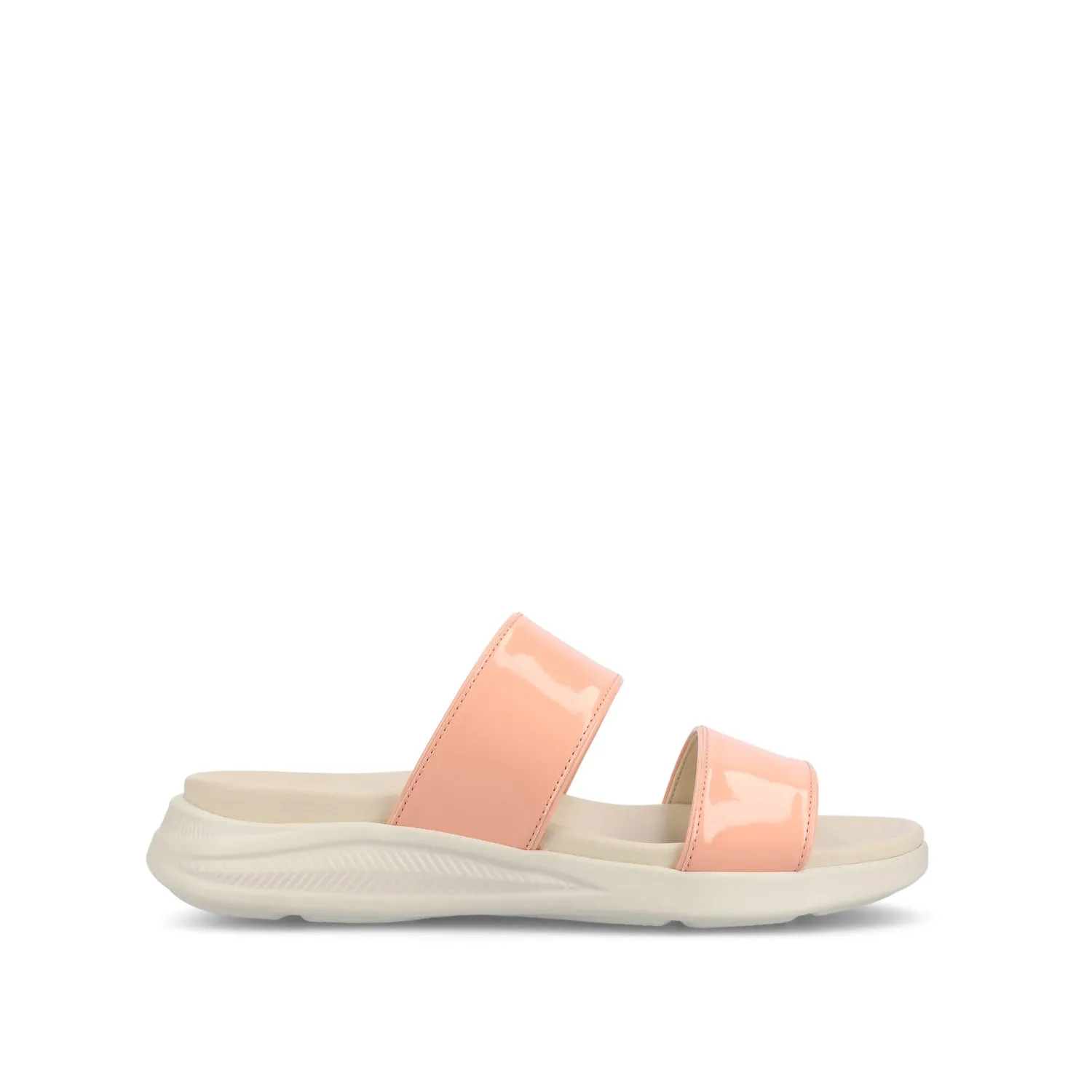 JANIS SLIP ON SANDALS IN PATENT shock pad