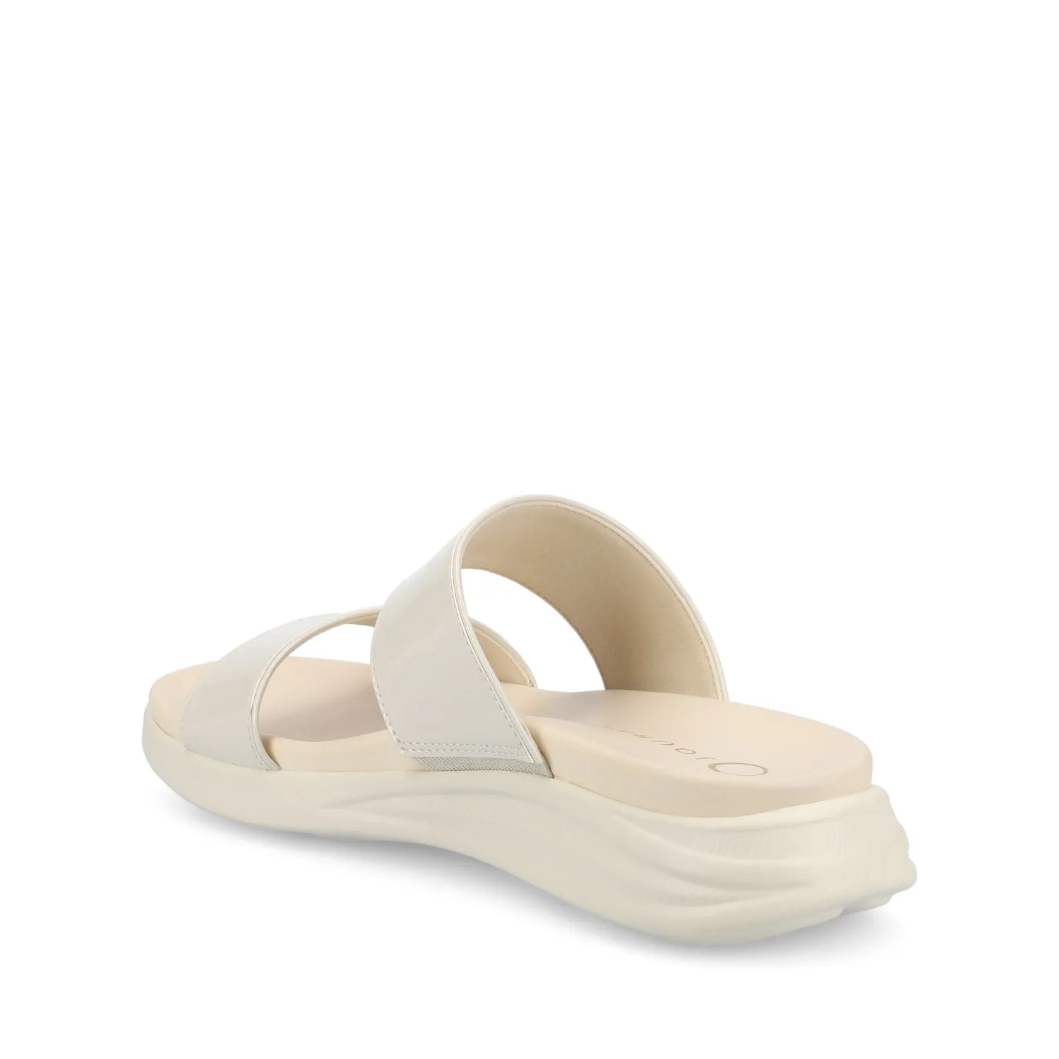 JANIS SLIP ON SANDALS IN PATENT shock pad