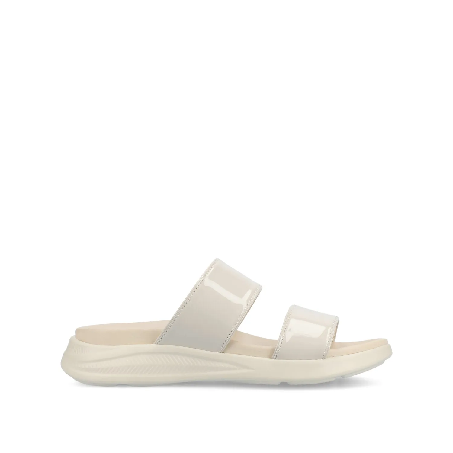 JANIS SLIP ON SANDALS IN PATENT shock pad