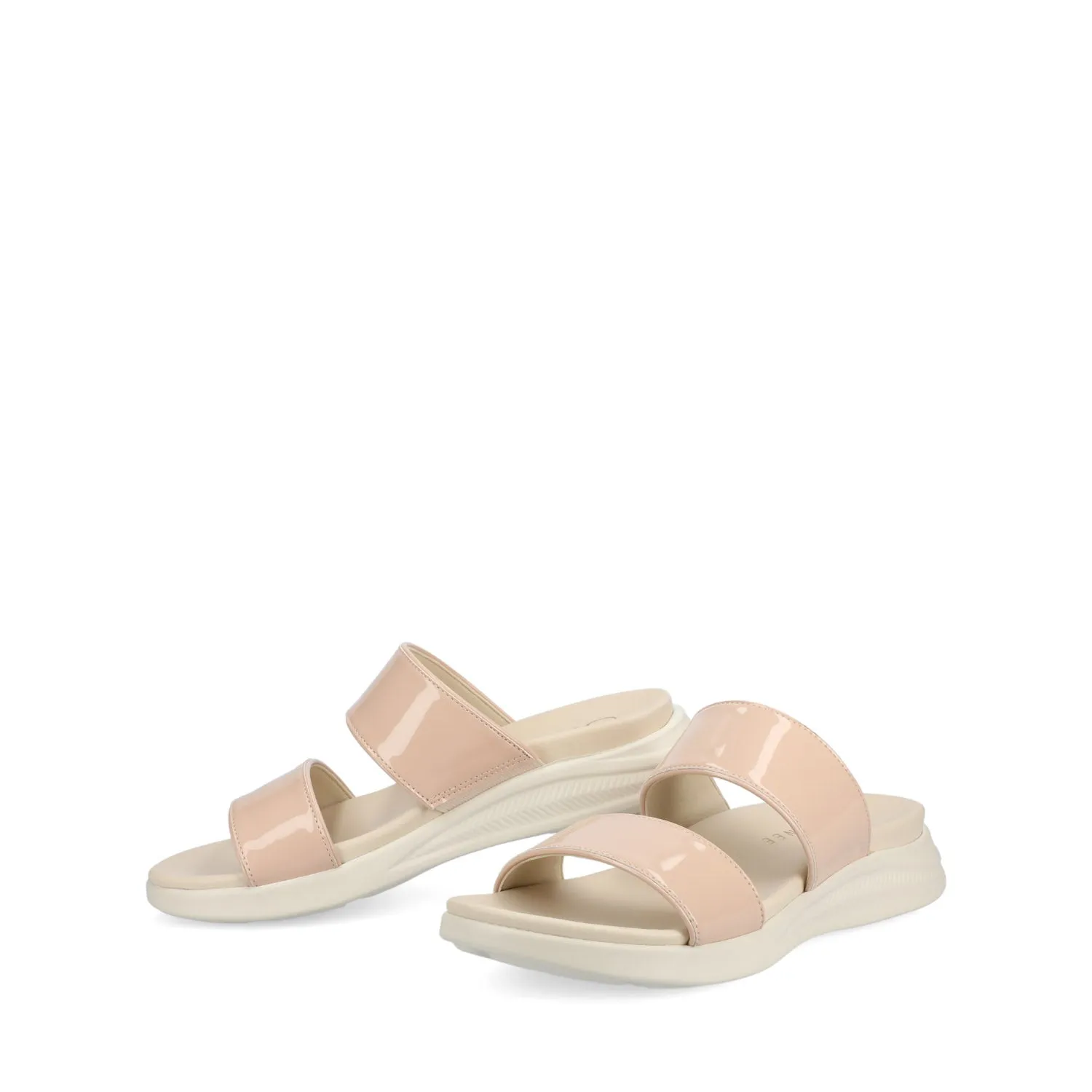 JANIS SLIP ON SANDALS IN PATENT shock pad