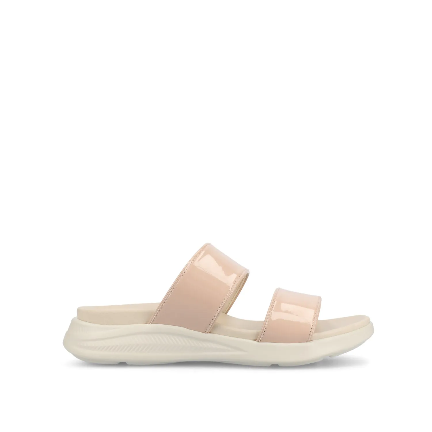 JANIS SLIP ON SANDALS IN PATENT shock pad