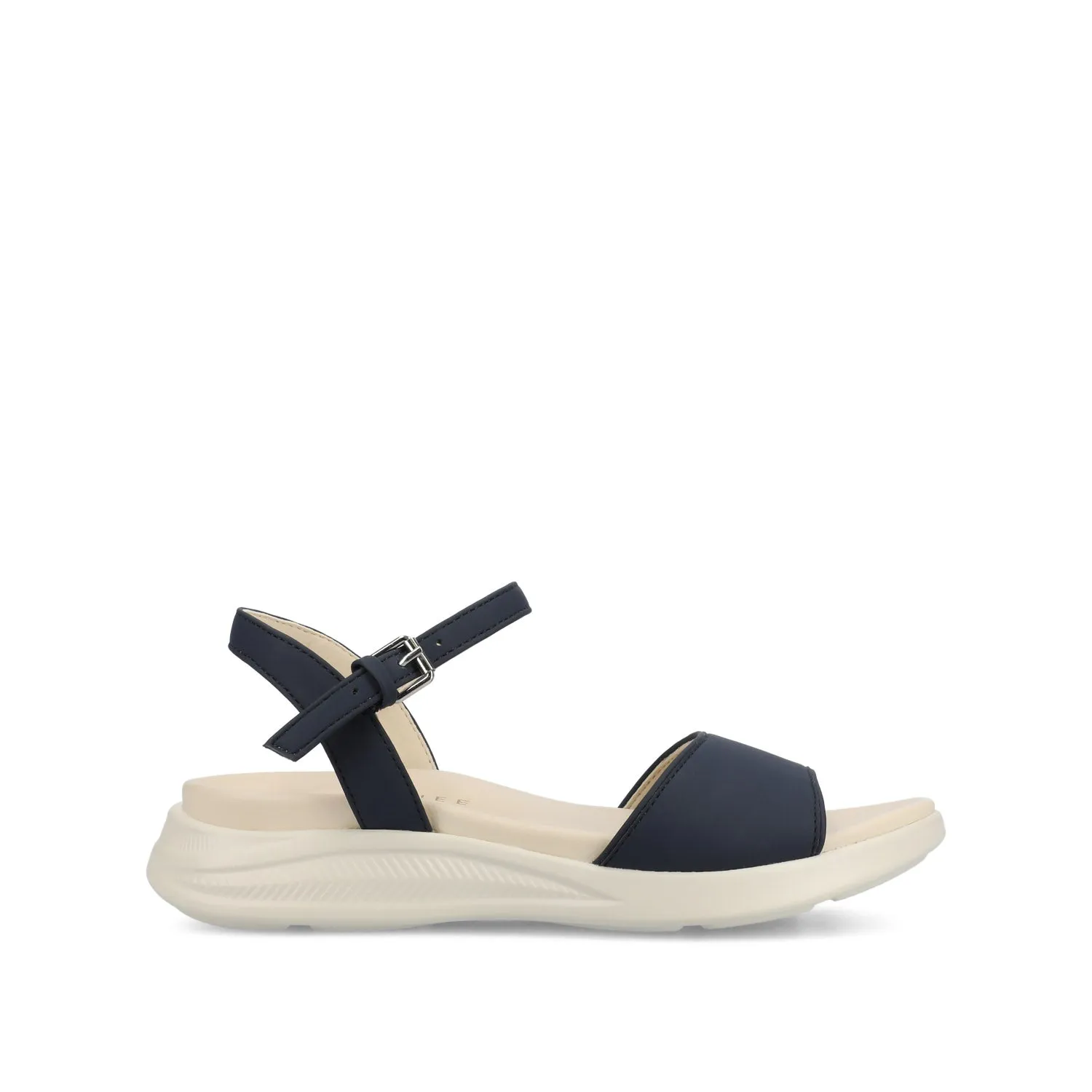 JAYLEE BUCKLE SANDALS IN FAUX LEATHER plus ready