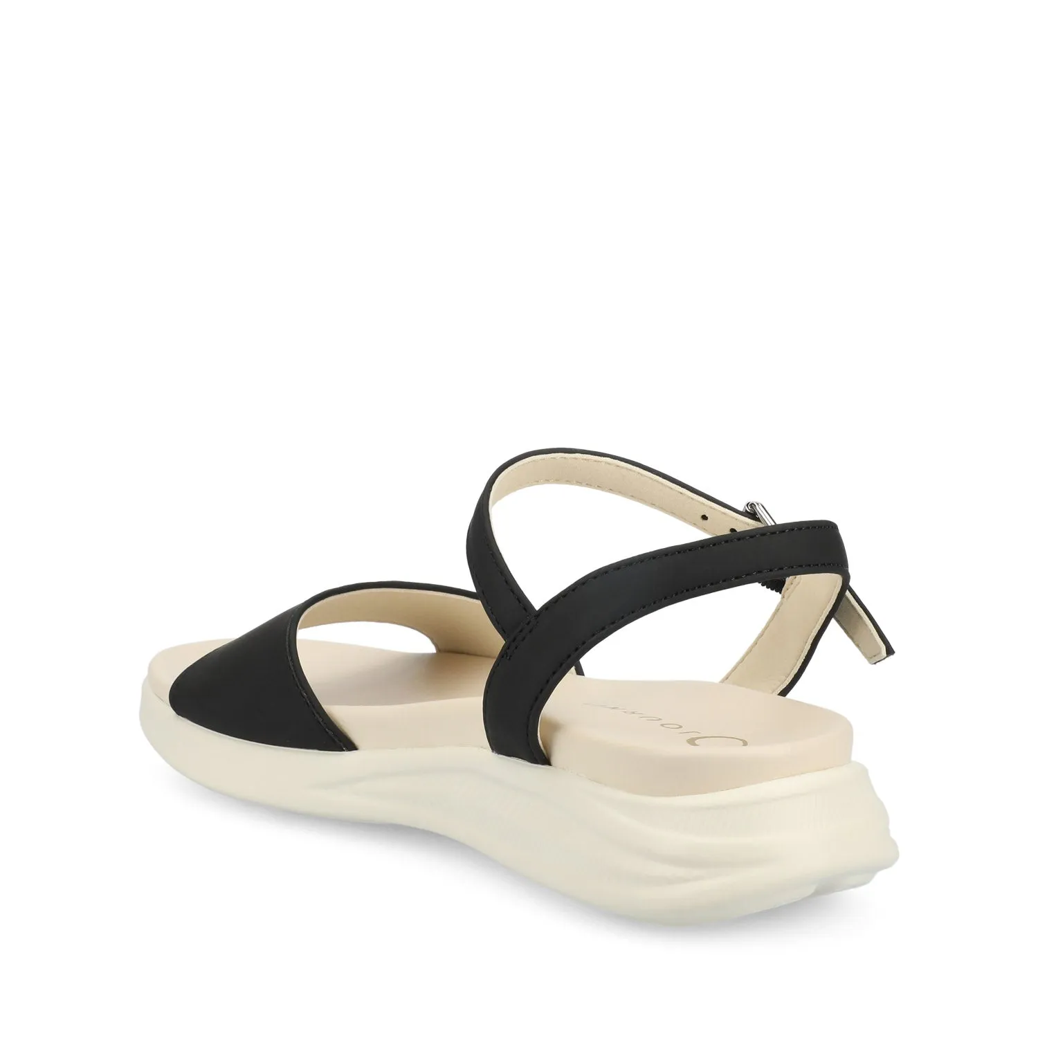 JAYLEE BUCKLE SANDALS IN FAUX LEATHER plus ready