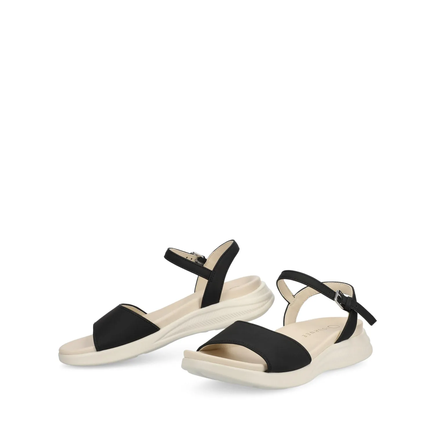 JAYLEE BUCKLE SANDALS IN FAUX LEATHER plus ready