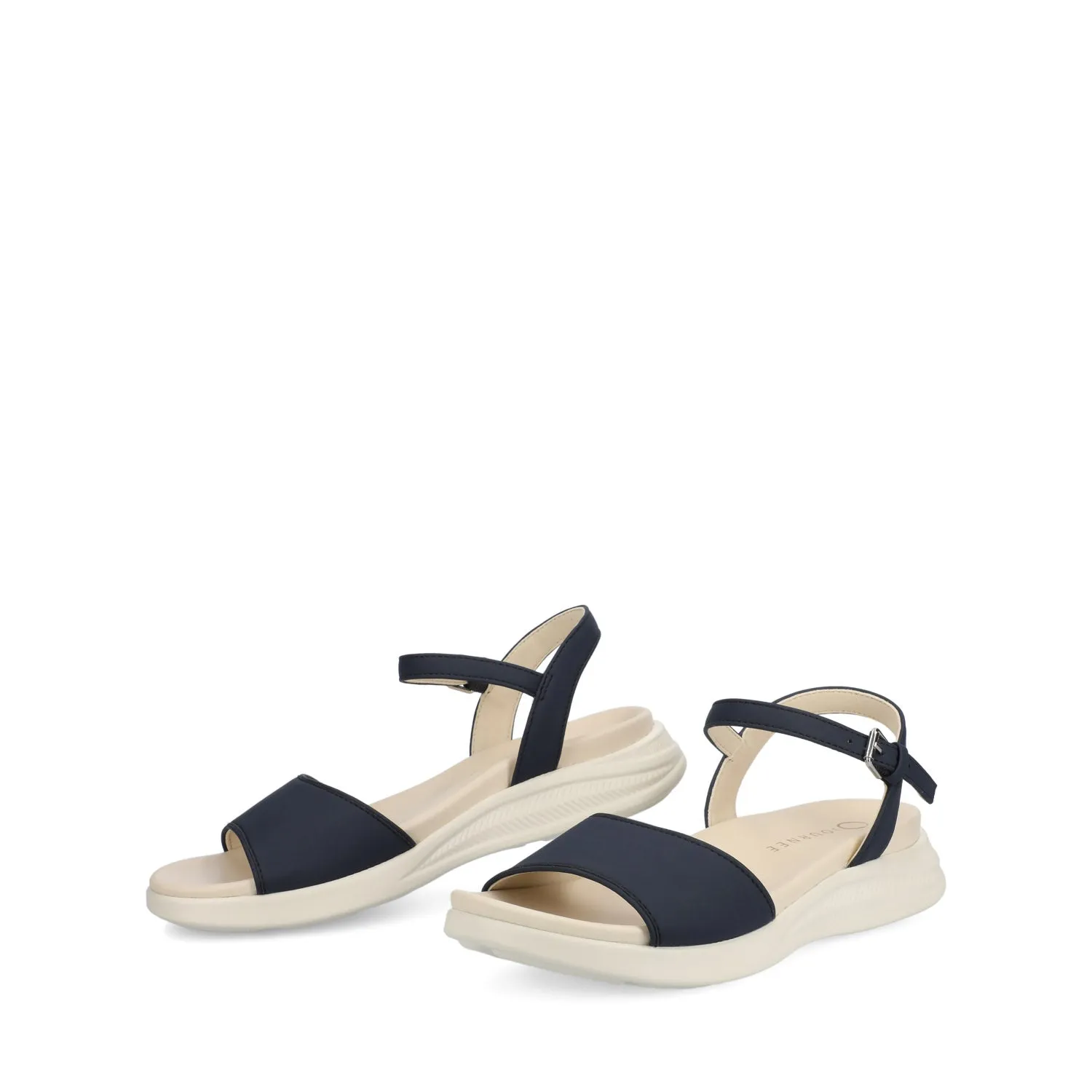 JAYLEE BUCKLE SANDALS IN FAUX LEATHER plus ready