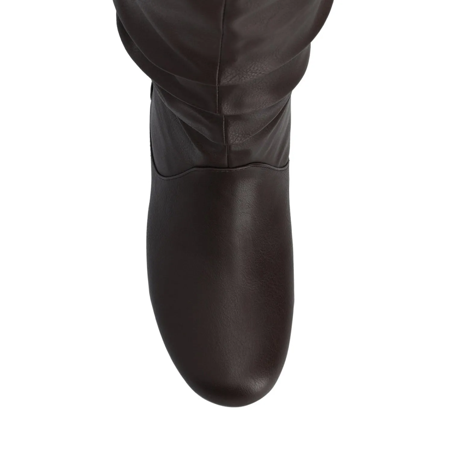 JAYNE KNEE HIGH BOOTS IN FAUX LEATHER rock soul