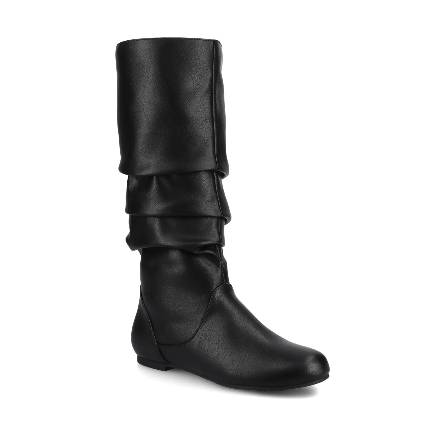 JAYNE KNEE HIGH BOOTS IN FAUX LEATHER rock soul