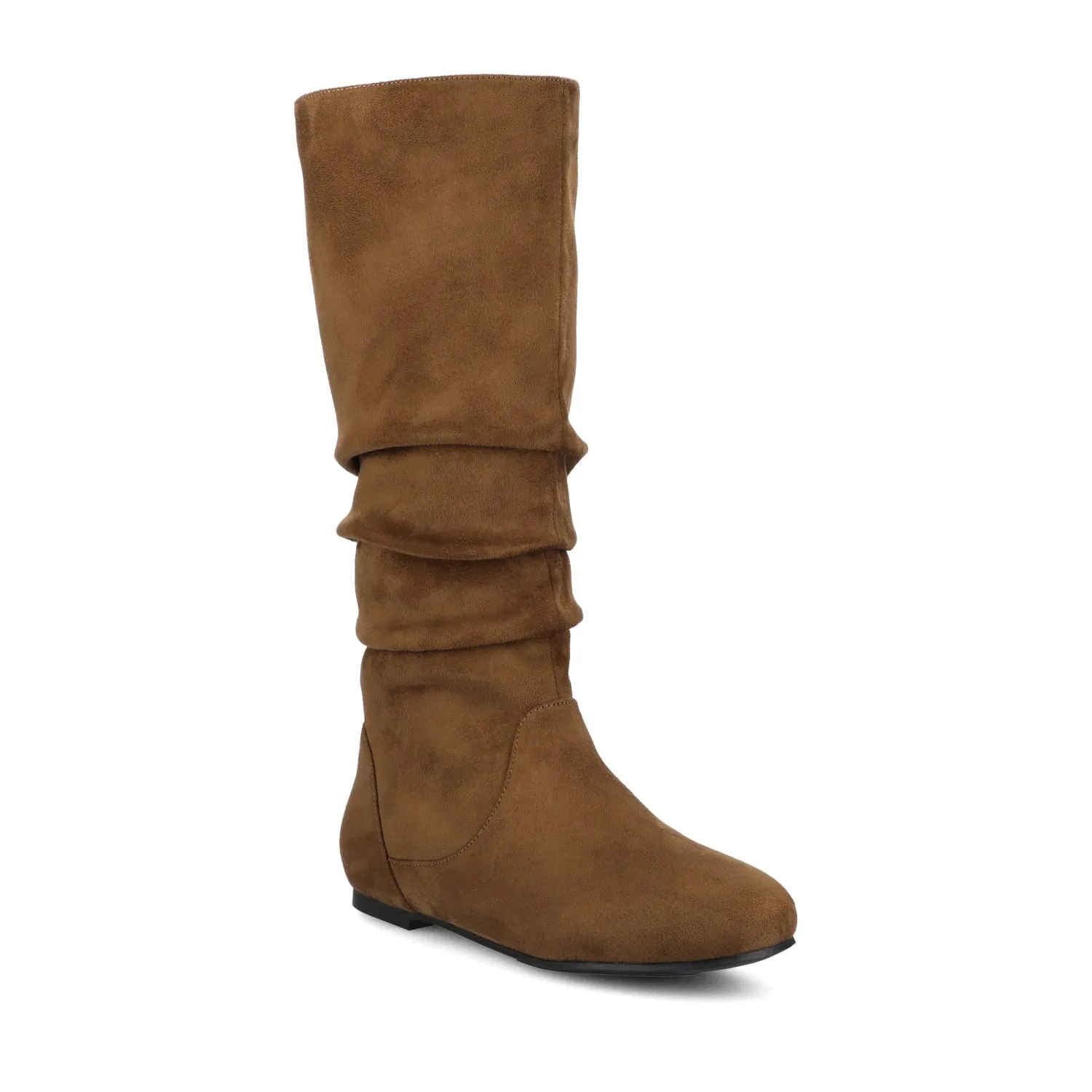 JAYNE KNEE HIGH BOOTS IN FAUX LEATHER rock soul