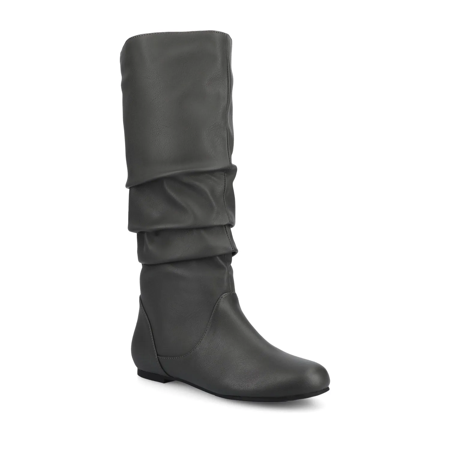 JAYNE KNEE HIGH BOOTS IN FAUX LEATHER rock soul