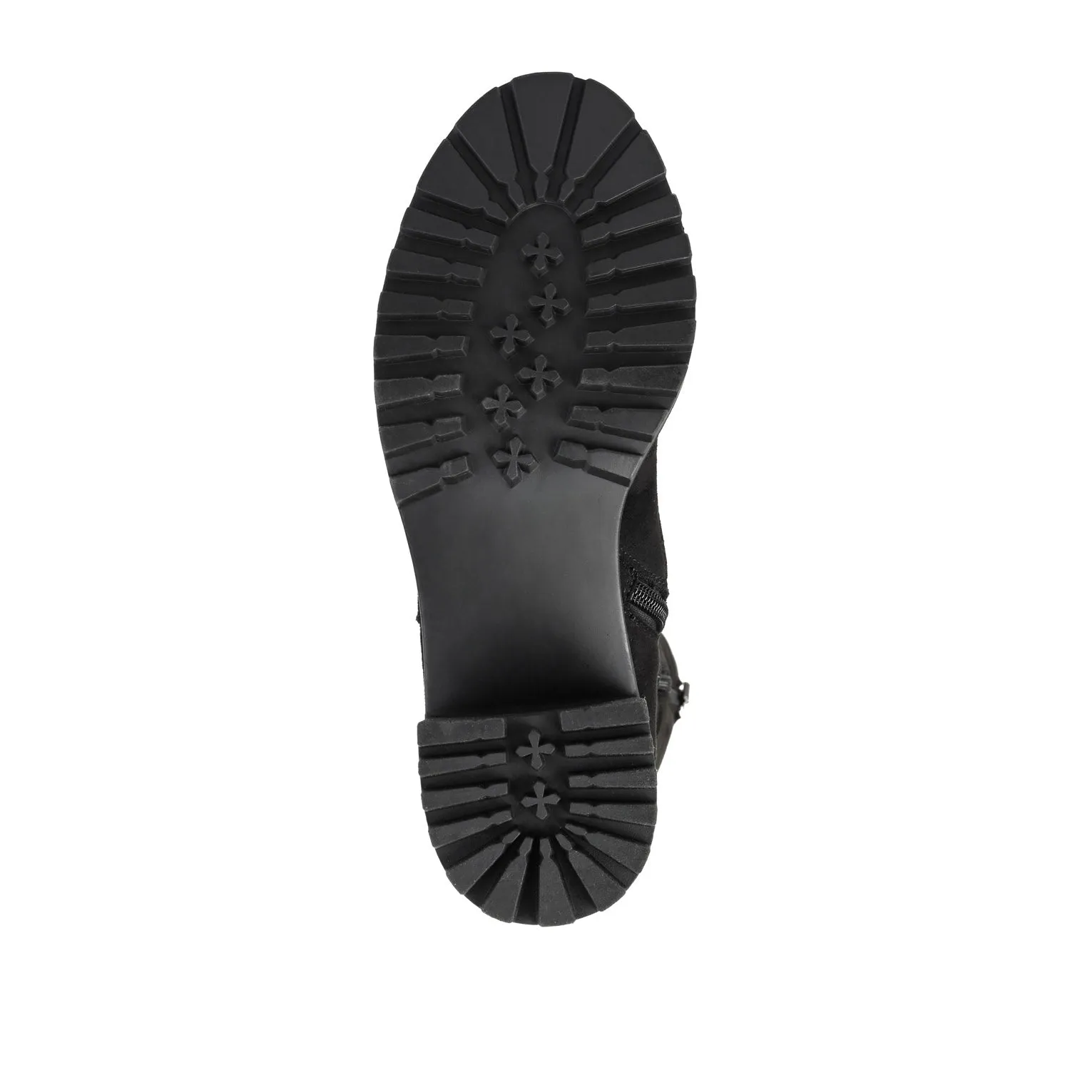 JENICCA LACE-UP BOOTS IN FAUX SUEDE road trip