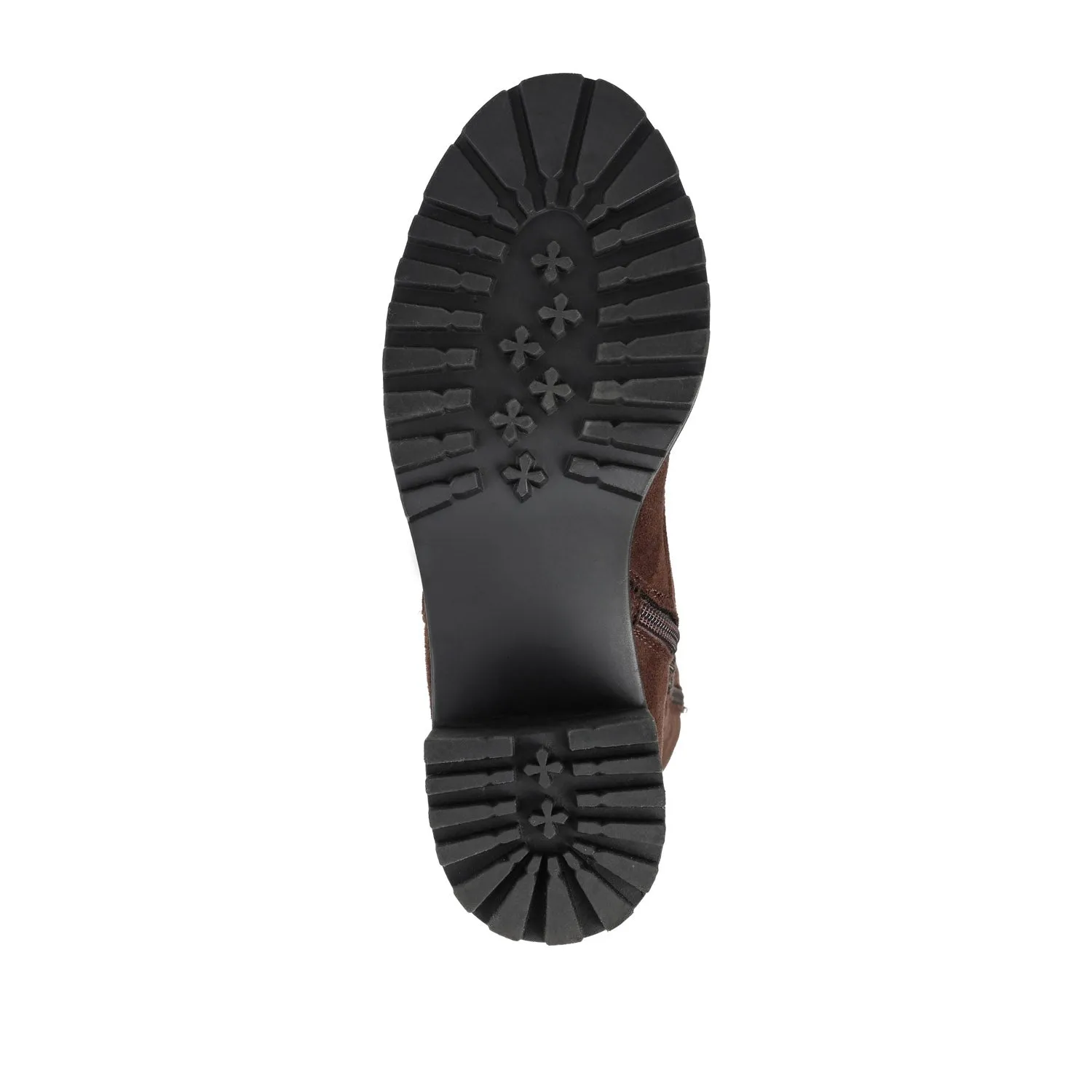 JENICCA LACE-UP BOOTS IN FAUX SUEDE road trip
