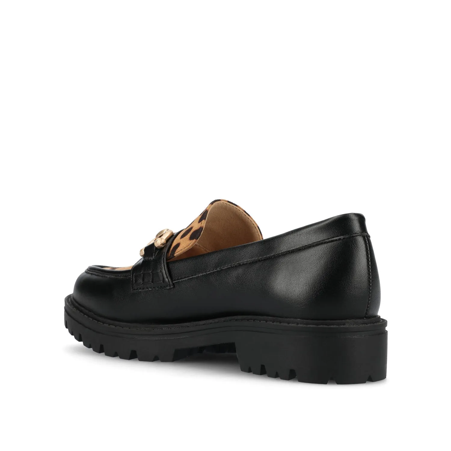 JESSAMEY HORSE BIT LOAFER FLATS warm beige