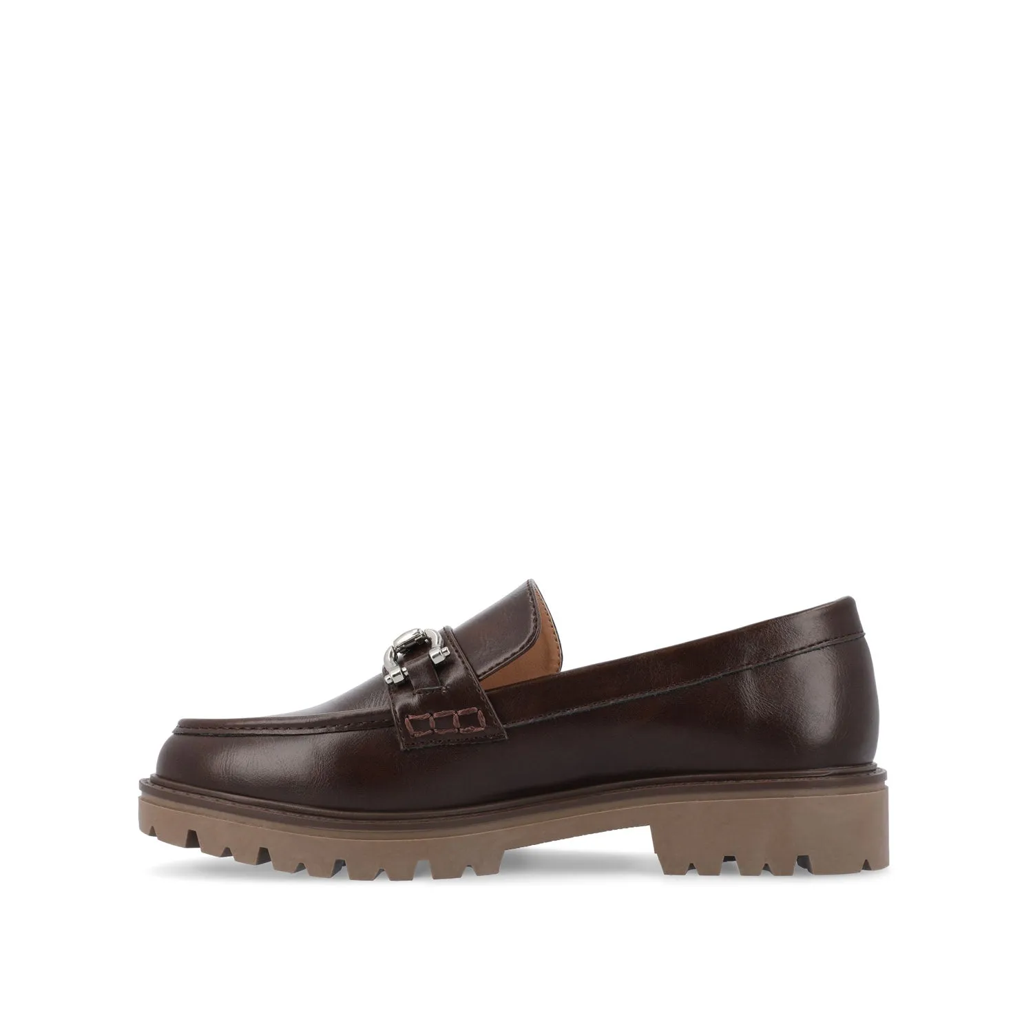JESSAMEY HORSE BIT LOAFER FLATS warm beige