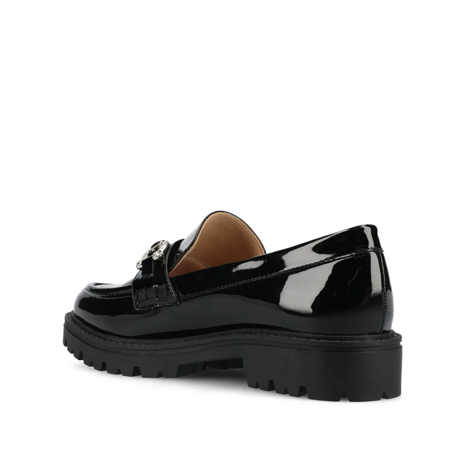 JESSAMEY HORSE BIT LOAFER FLATS warm beige
