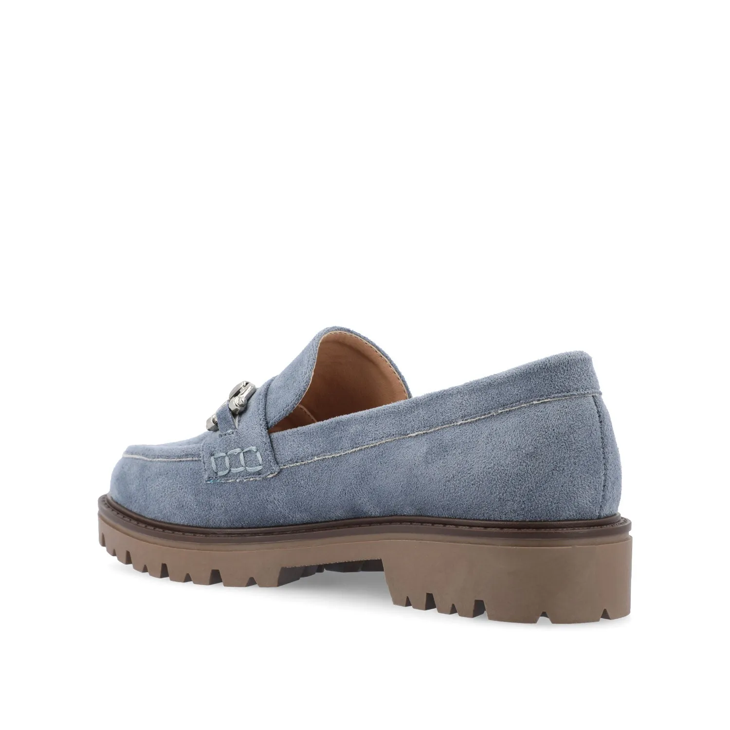 JESSAMEY HORSE BIT LOAFER FLATS warm beige