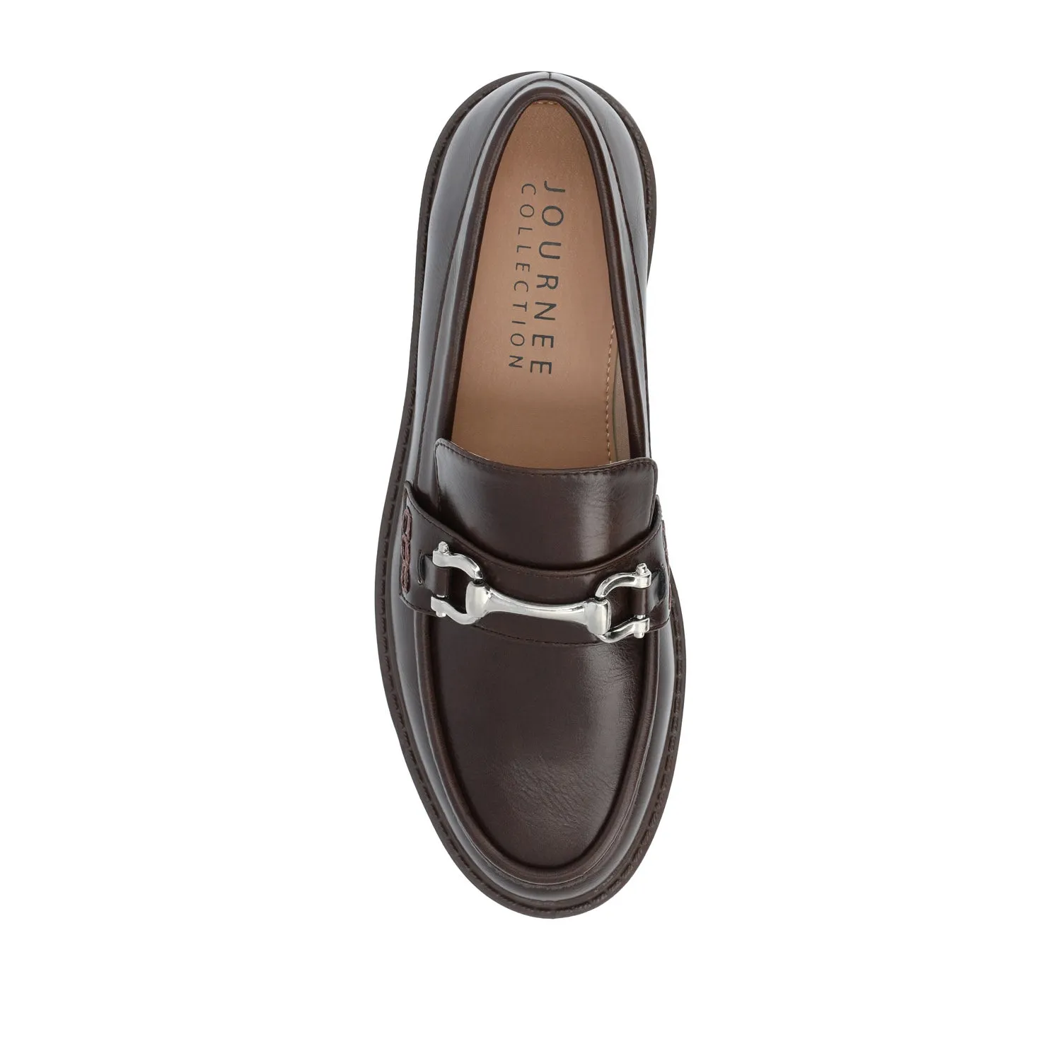 JESSAMEY HORSE BIT LOAFER FLATS warm beige