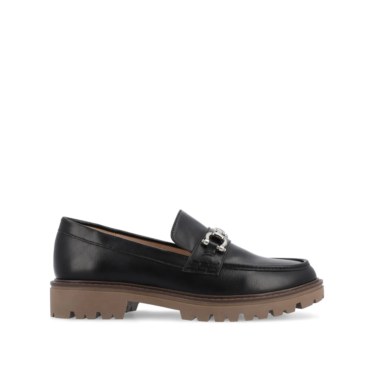 JESSAMEY HORSE BIT LOAFER FLATS warm beige