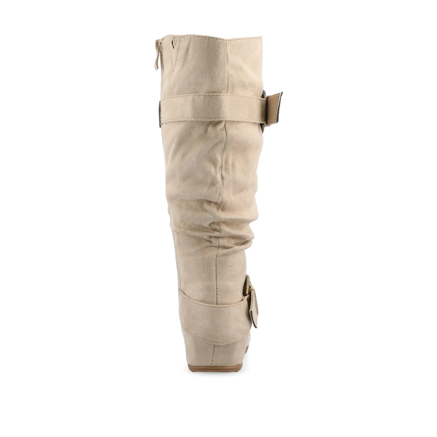 JESTER KNEE HIGH BOOTS IN FAUX SUEDE farm vibe