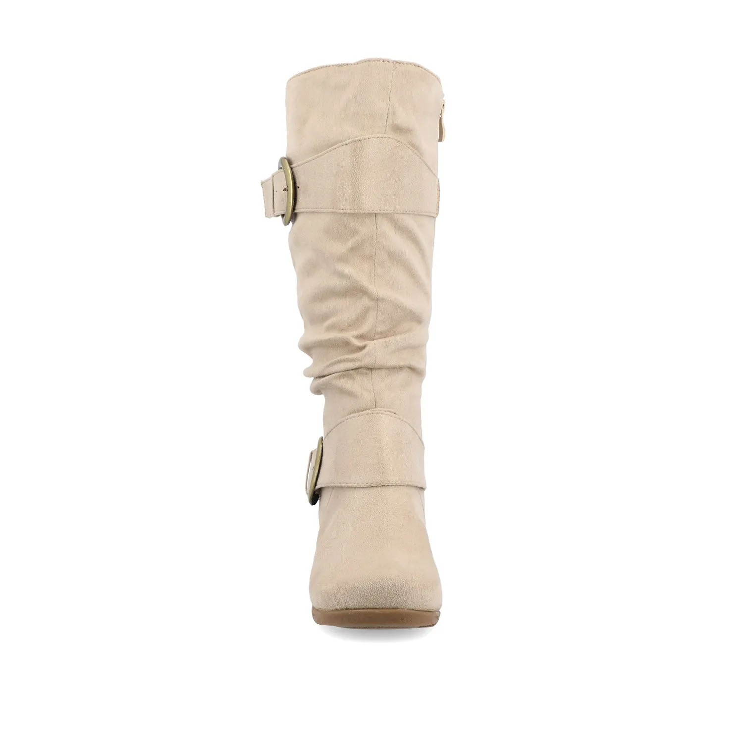 JESTER KNEE HIGH BOOTS IN FAUX SUEDE farm vibe