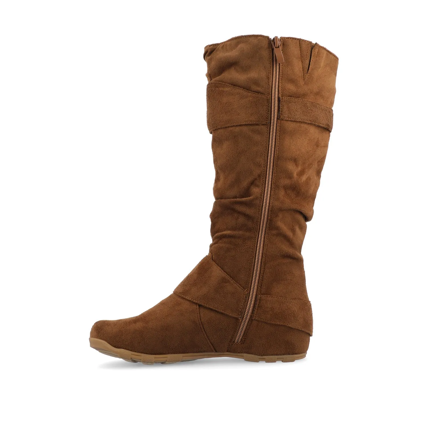 JESTER KNEE HIGH BOOTS IN FAUX SUEDE farm vibe