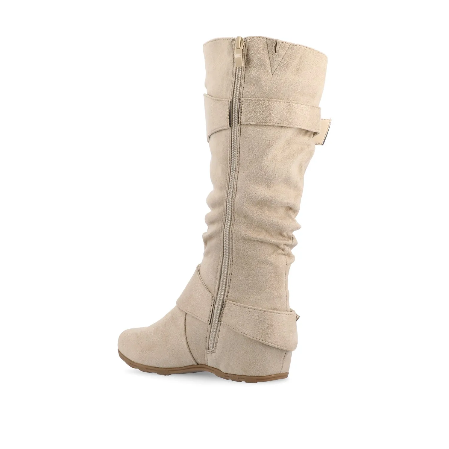JESTER KNEE HIGH BOOTS IN FAUX SUEDE farm vibe